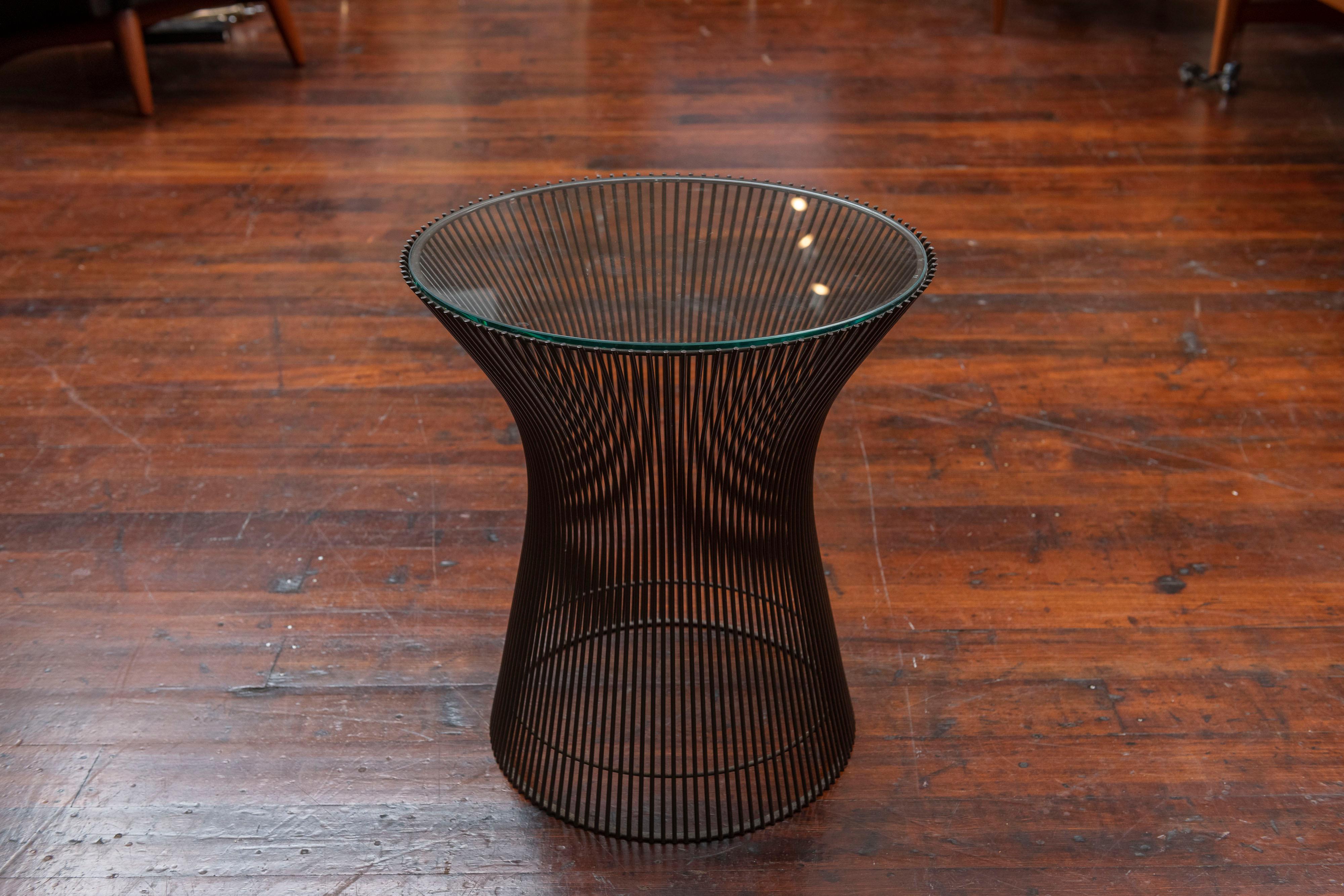 20th Century Warren Platner Bronze Side Table for Knoll