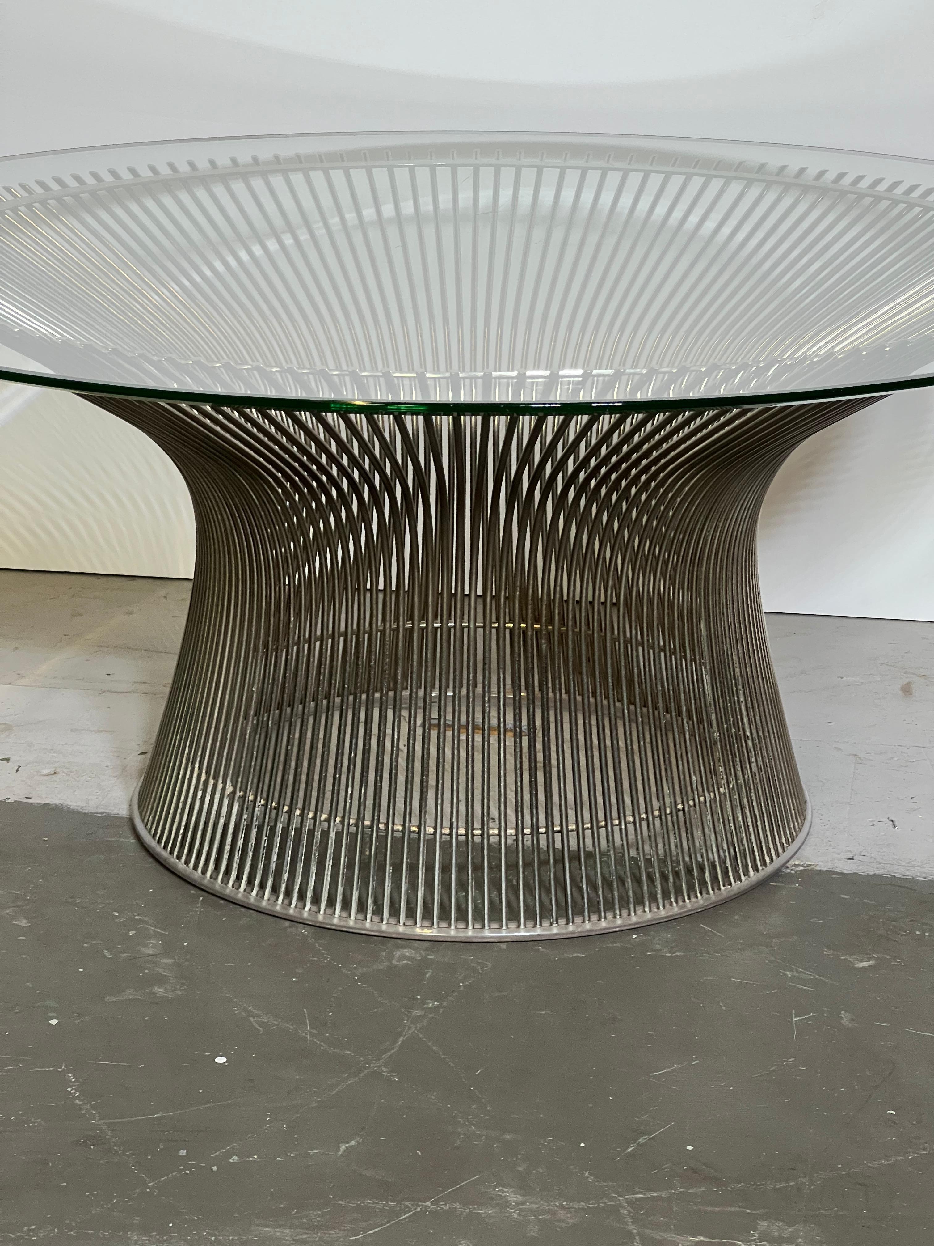 Warren Platner (1919 –2006) was an American architect and interior designer.
His career began with work in some of the most prominent and remarkable architecture practices in the country. Between 1945 and 1950, he worked for Raymond Loewy and I.M.