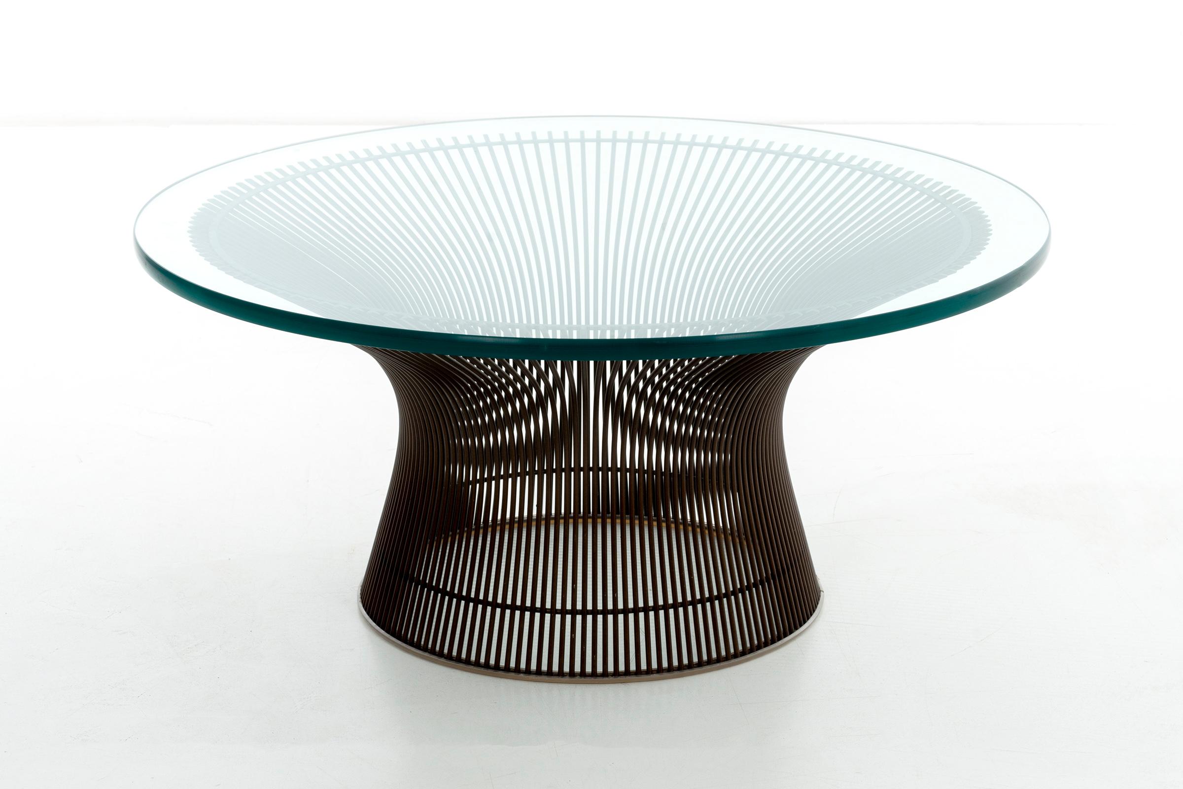 platner style coffee table