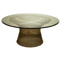 Warren Platner Coffee Table Iconic Used Mid-Century Modern Round Glass Top