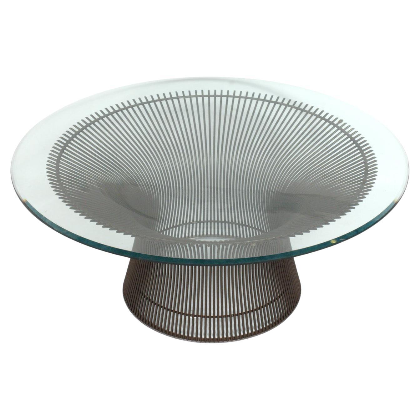 Vintage Bronze Coffee Table by Warren Platner for Knoll For Sale at 1stDibs