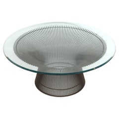 Warren Platner Coffee Table in Original Bronze Finish