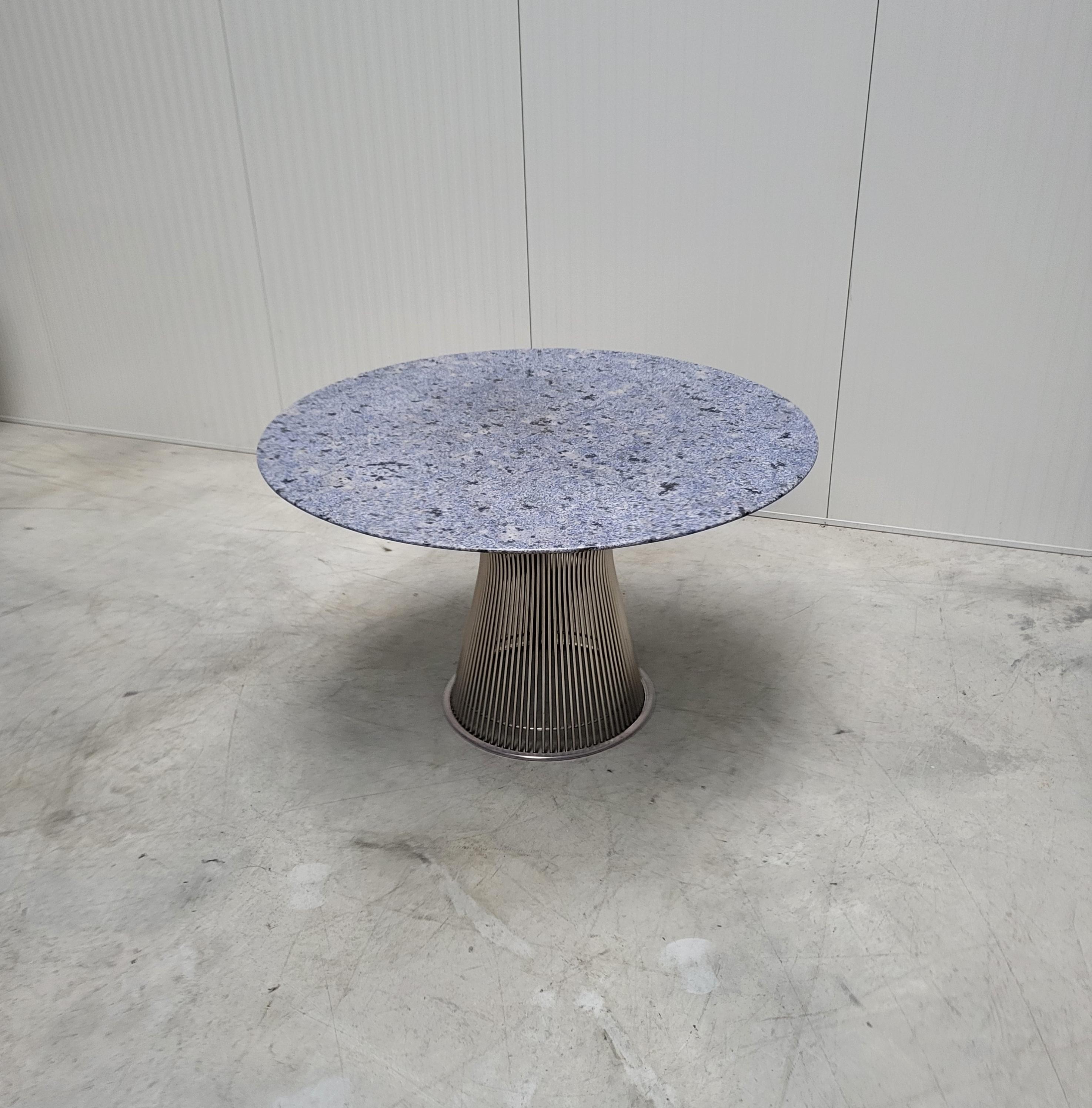 Warren Platner Custom Azul Bahia Dining Table by Knoll 1990s In Good Condition For Sale In Aachen, NW