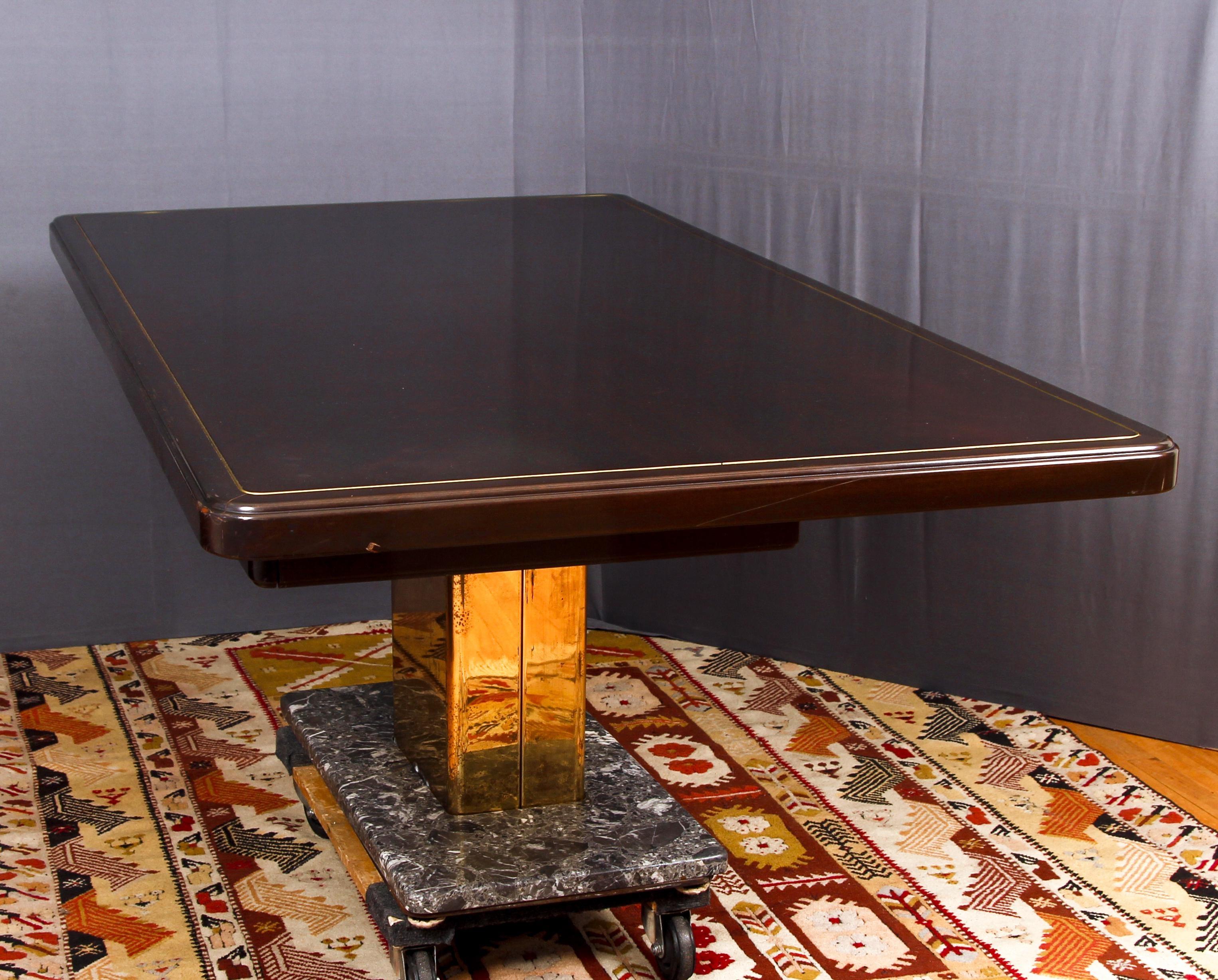 Warren Platner Desk Mid-Century Modern on a Rosewood, Brass and Marble Base 3