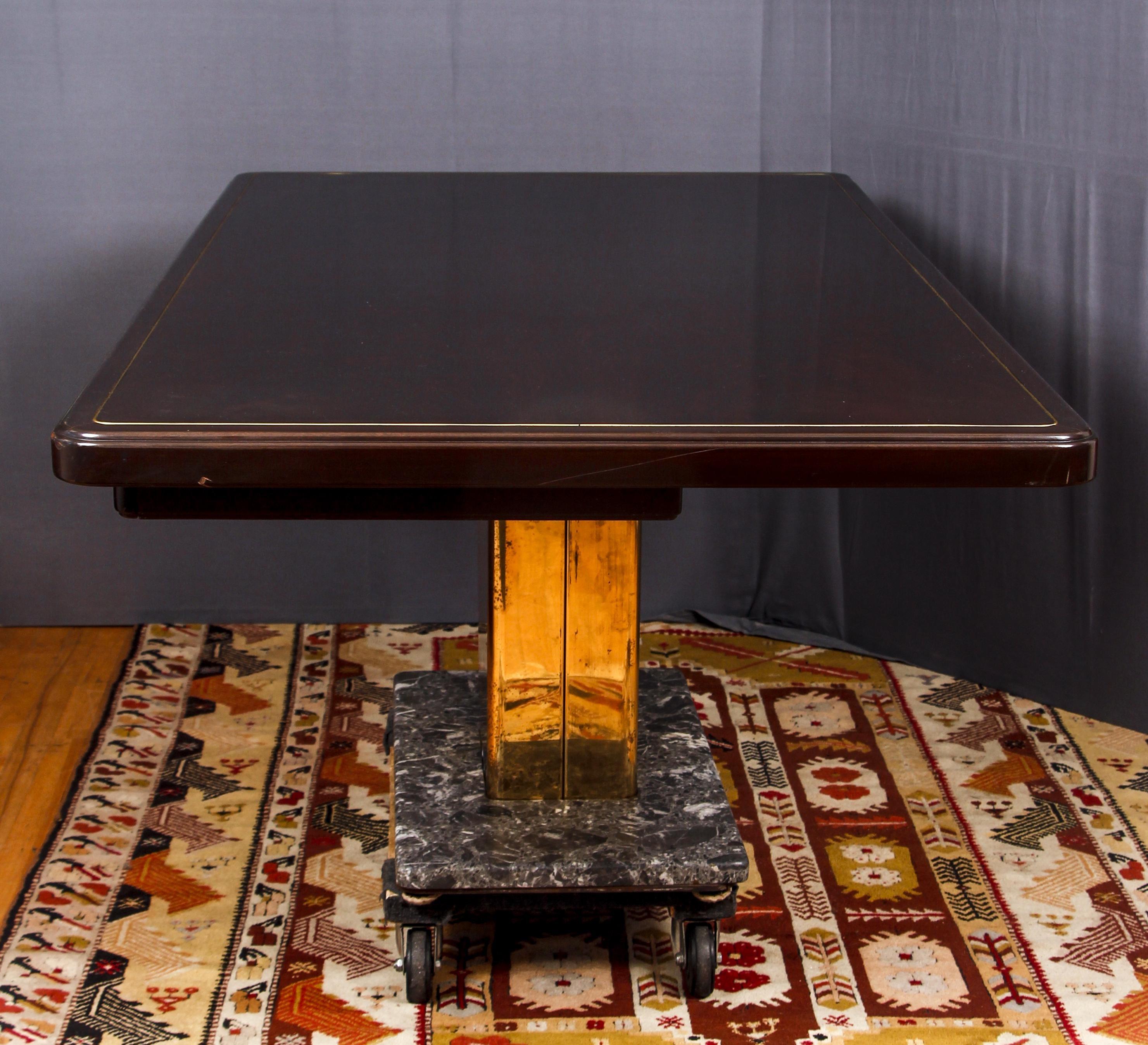 Warren Platner Desk Mid-Century Modern on a Rosewood, Brass and Marble Base 4