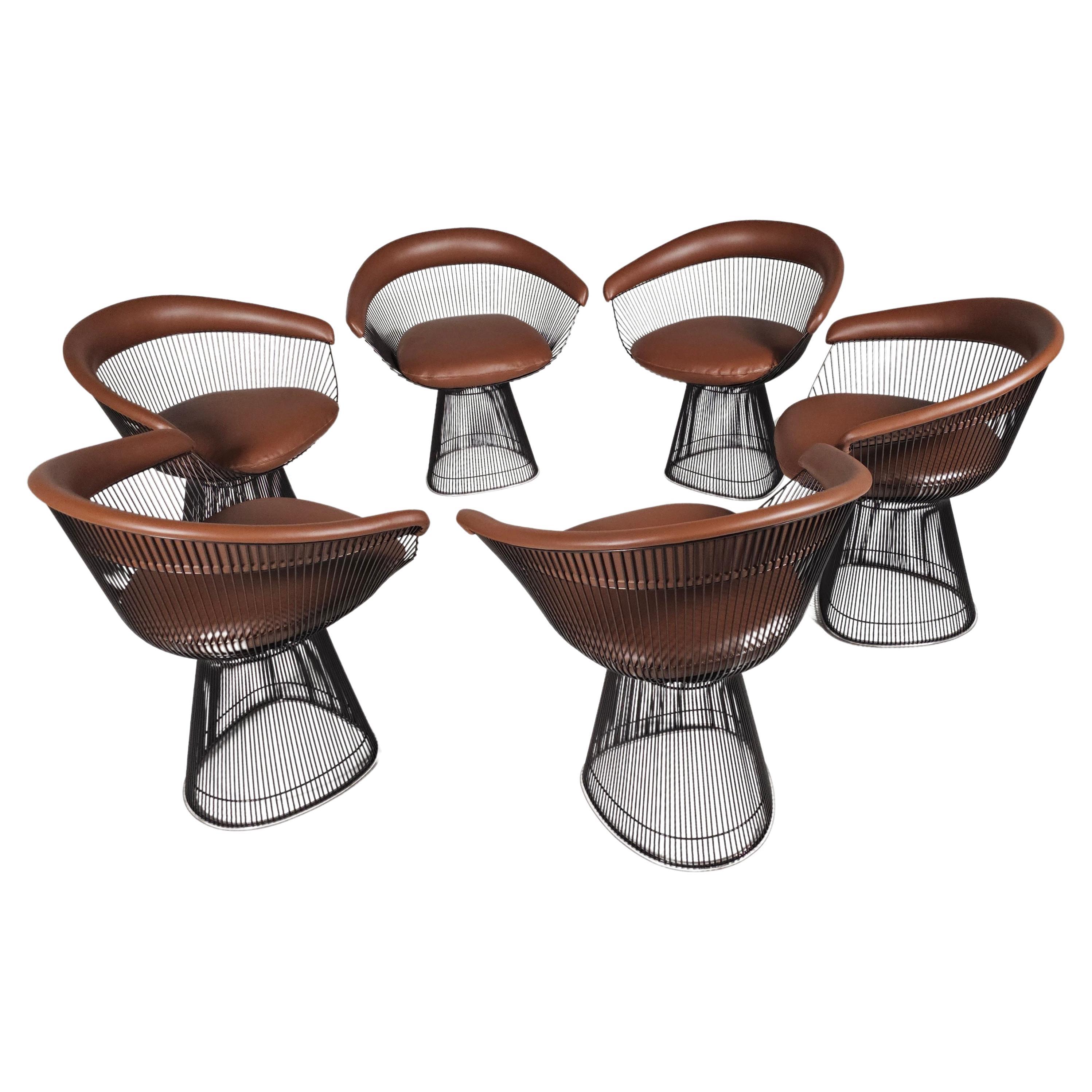 Warren Platner chairs, set of 6,  Knoll International

In 1966, the Platner Collection captured the “decorative, gentle, graceful' shapes that were beginning to infiltrate the modern vocabulary. The armchair, which can be used as a dining chair or