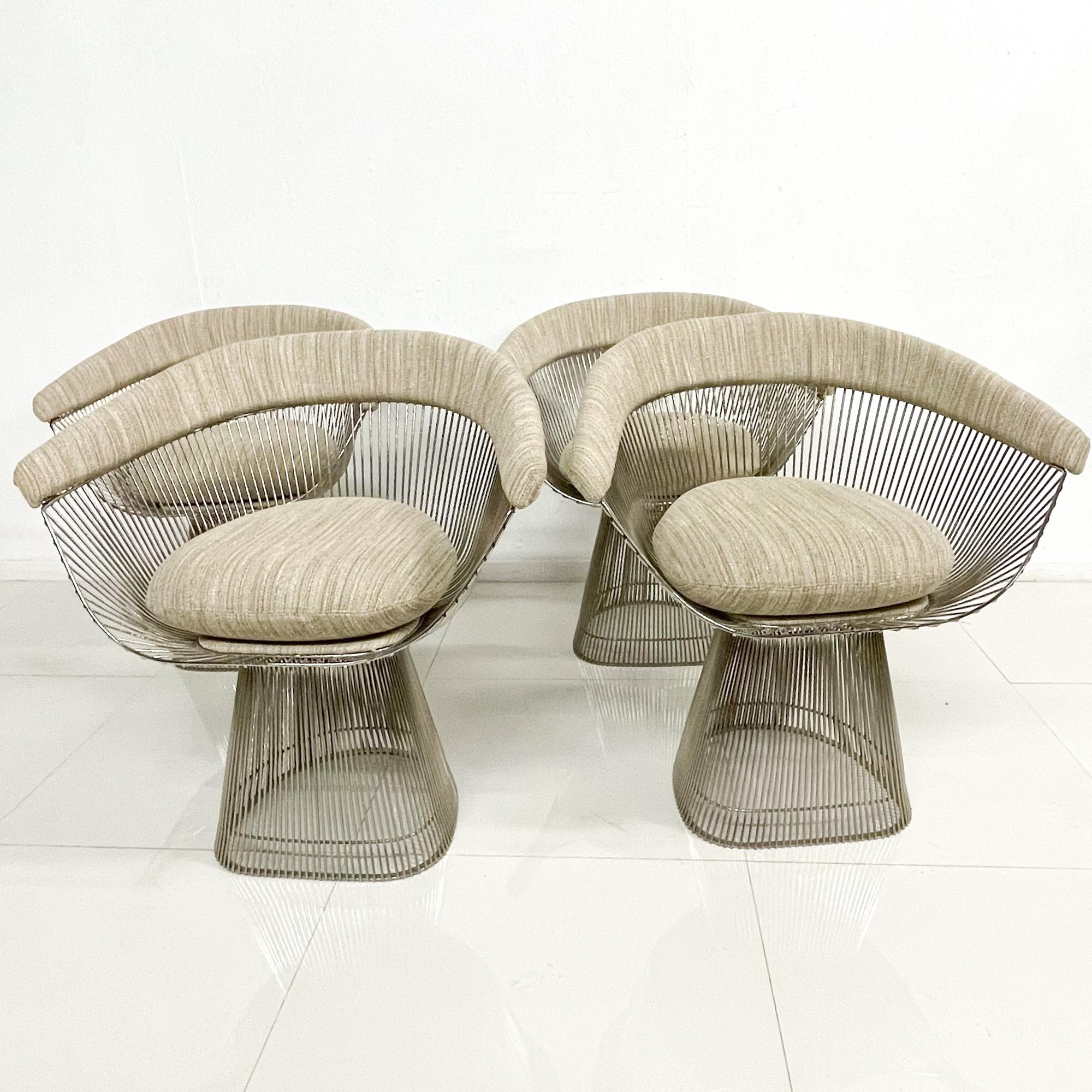 American Warren Platner Dining Table and Chairs for Knoll Mid-Century Modern