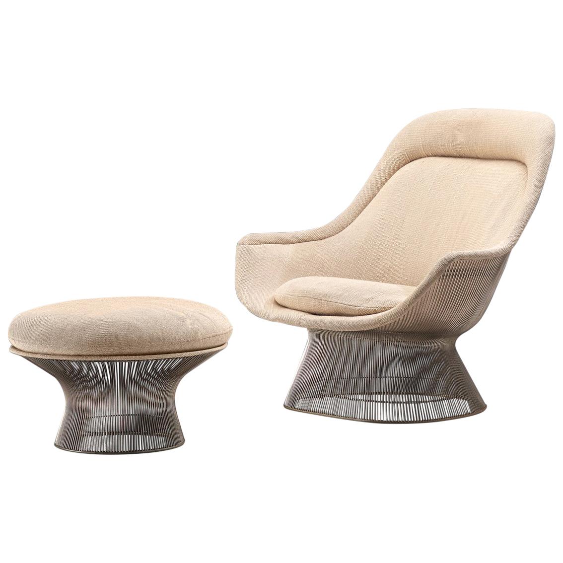 Warren Platner Easy Chair and Ottoman for Knoll