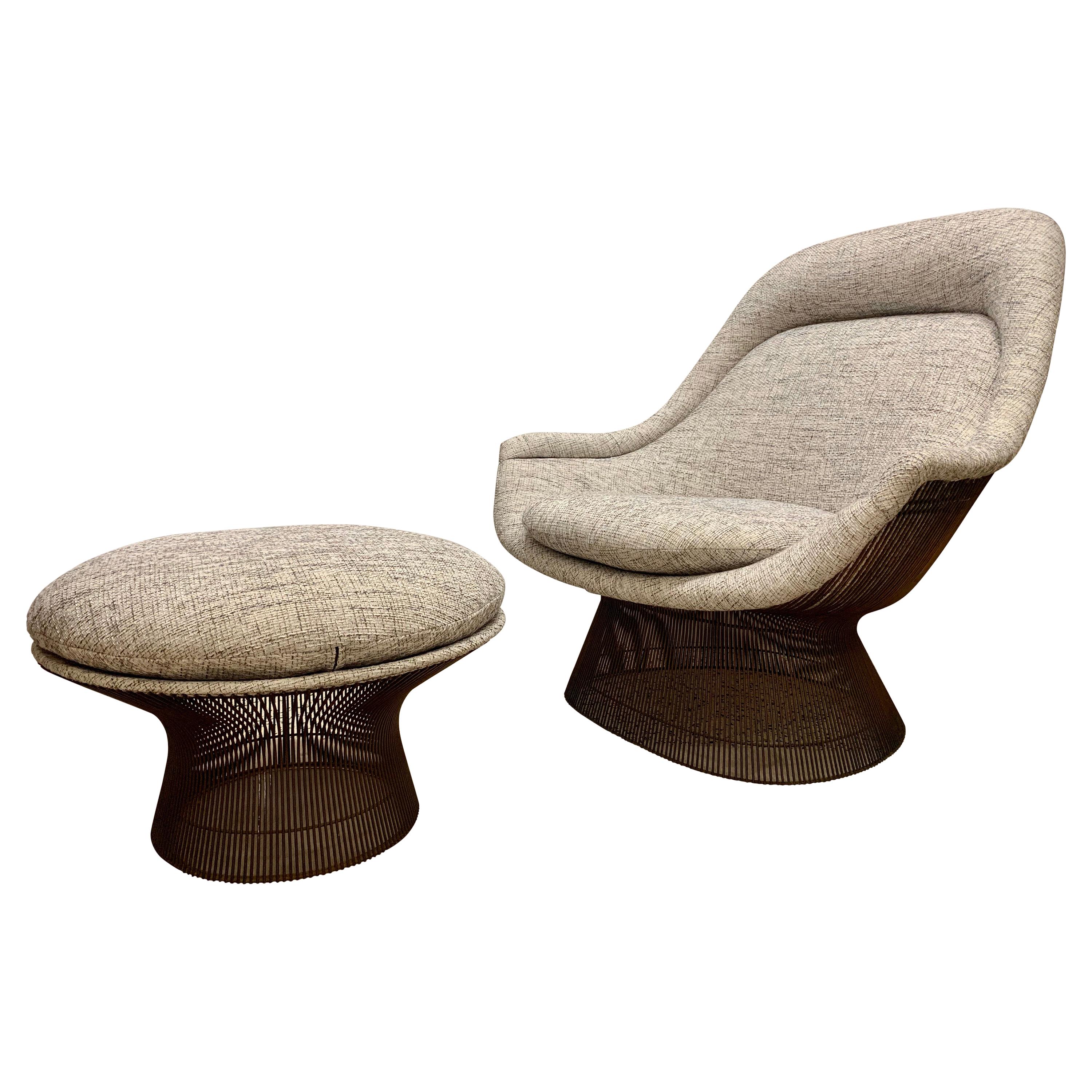 Warren Platner Easy Lounge Chair and Ottoman