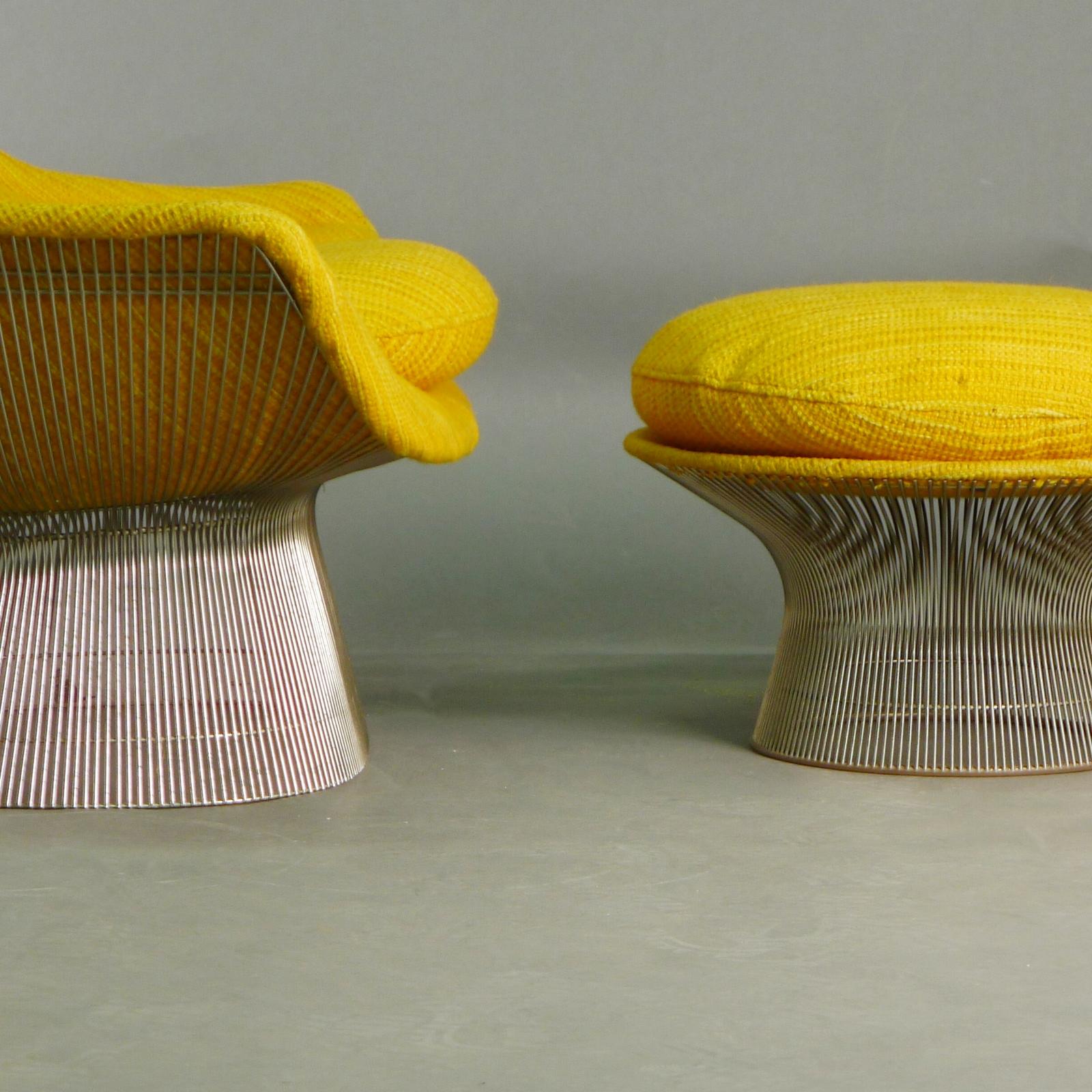 Warren Platner, Easy Lounge Chair and Ottoman, Knoll Intl, original 1972 example For Sale 2