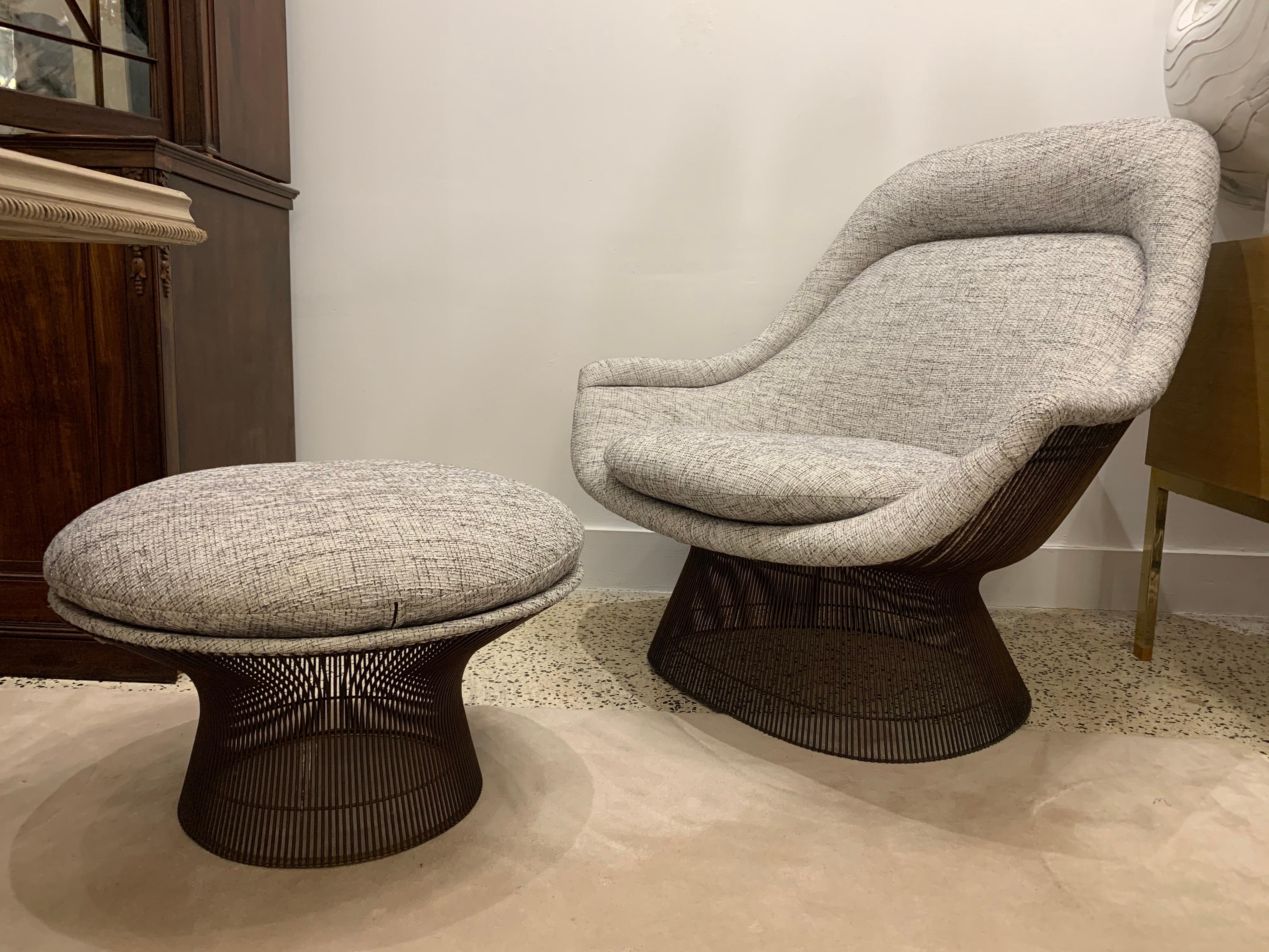 Warren Platner Easy Lounge Chair and Ottoman 1