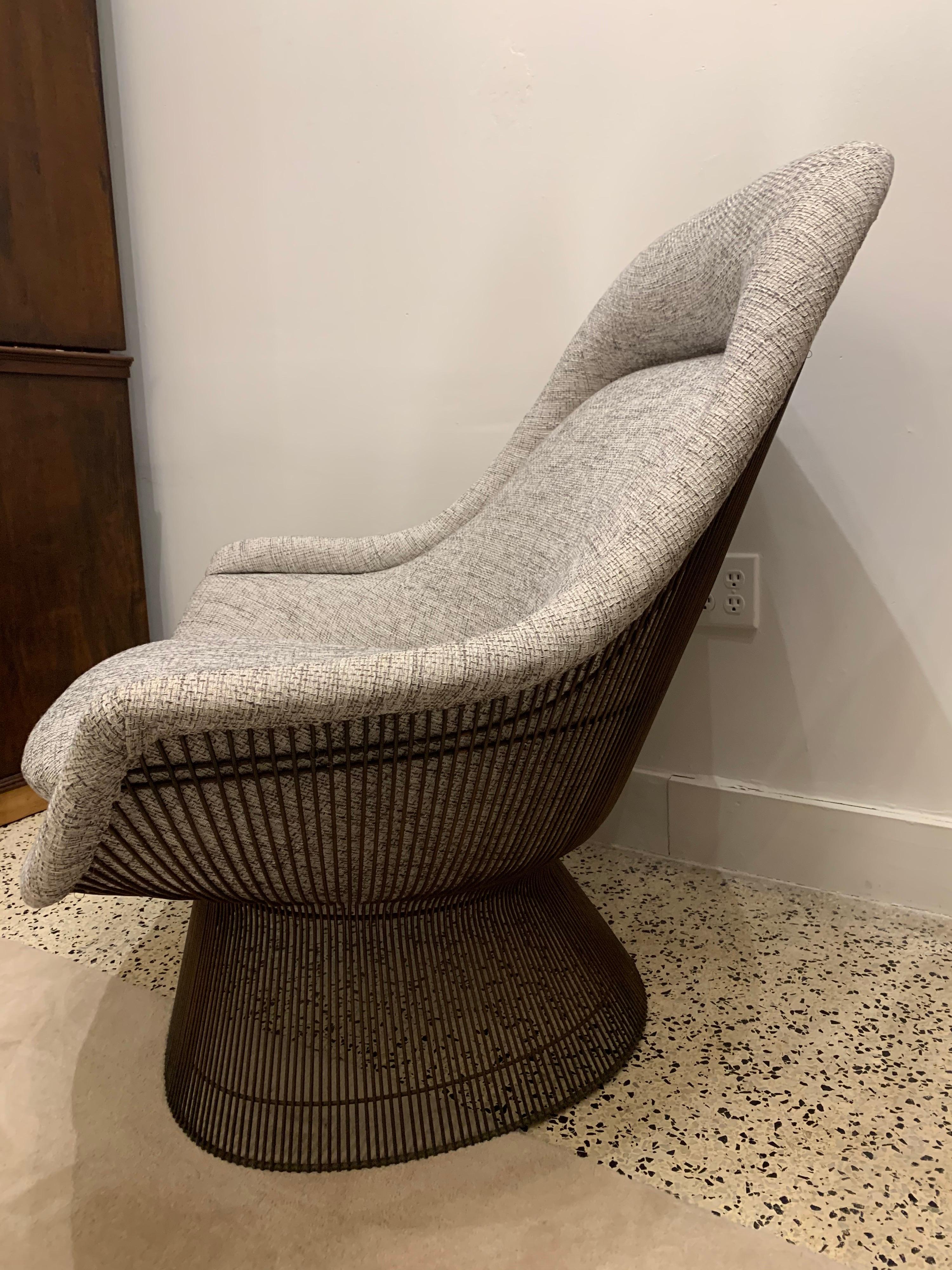 platner easy chair and ottoman