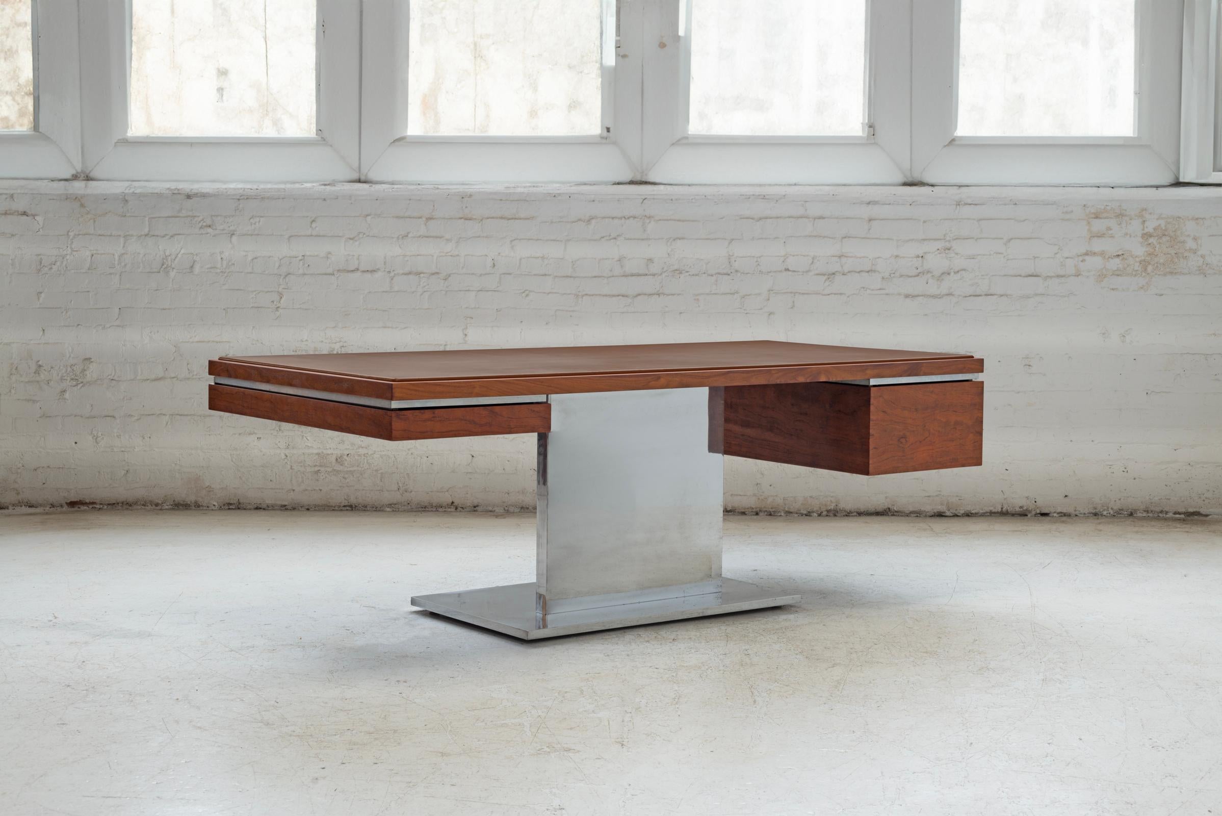 Alluminio Scrivania direzionale Warren Platner in vendita