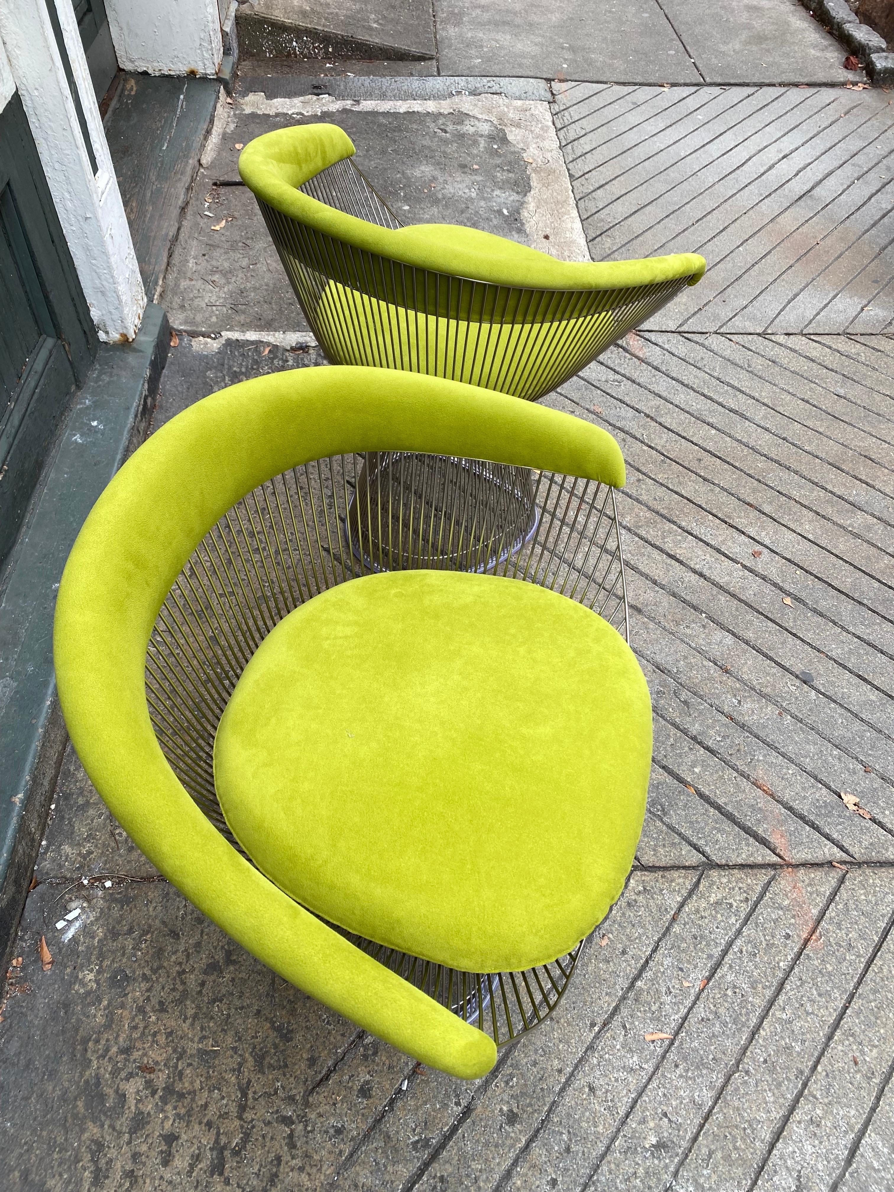 Mid-Century Modern Warren Platner for Knoll Arm Chairs/ Pair For Sale