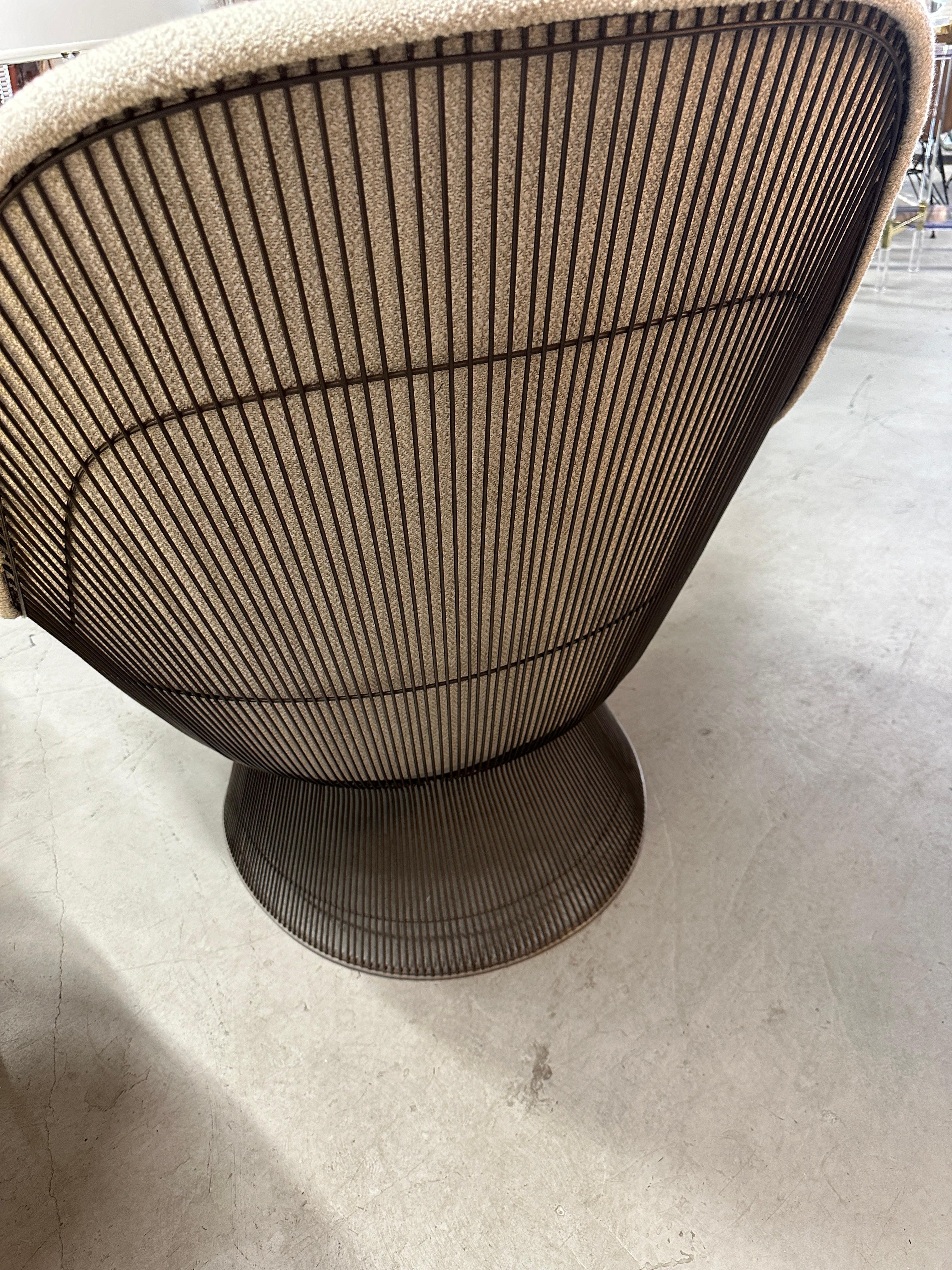Warren Platner pour Knoll grande chaise longue avec finition en bronze en vente 4