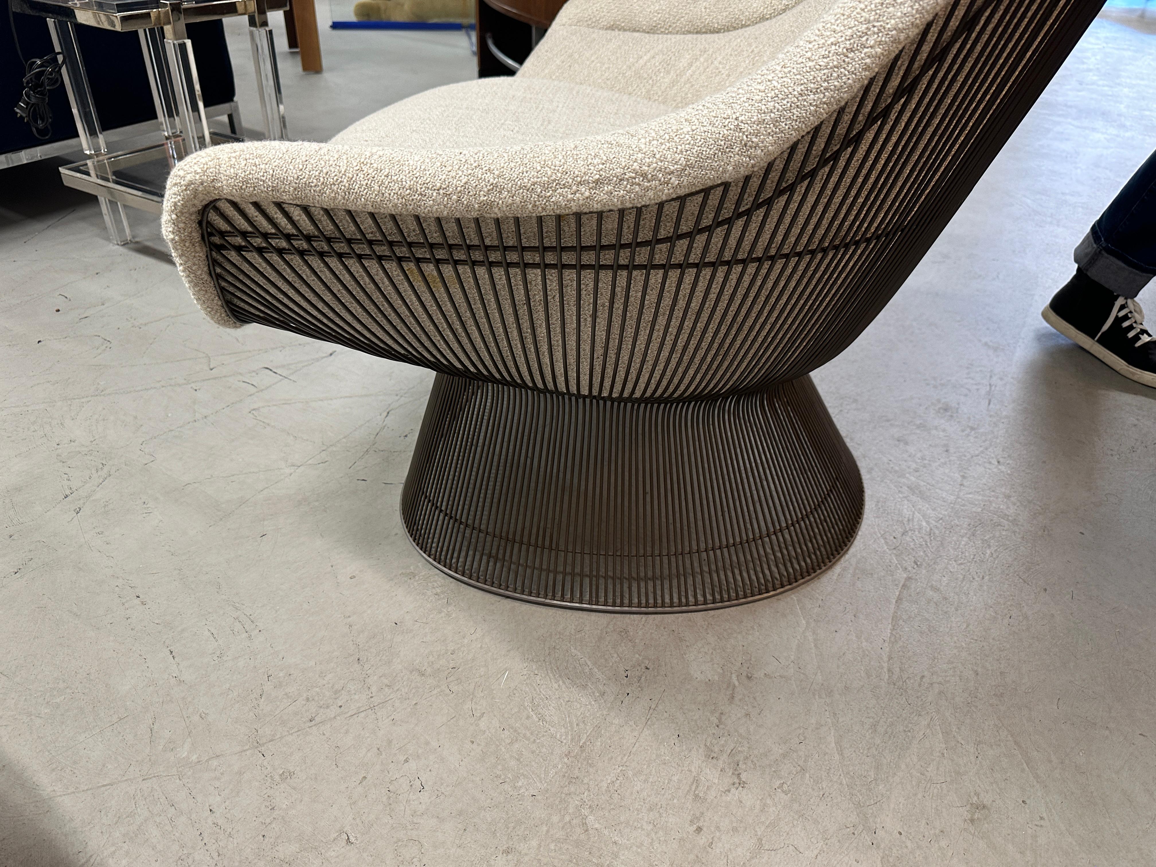 Warren Platner for Knoll big Easy Lounge Chair with Bronze Finish For Sale 7