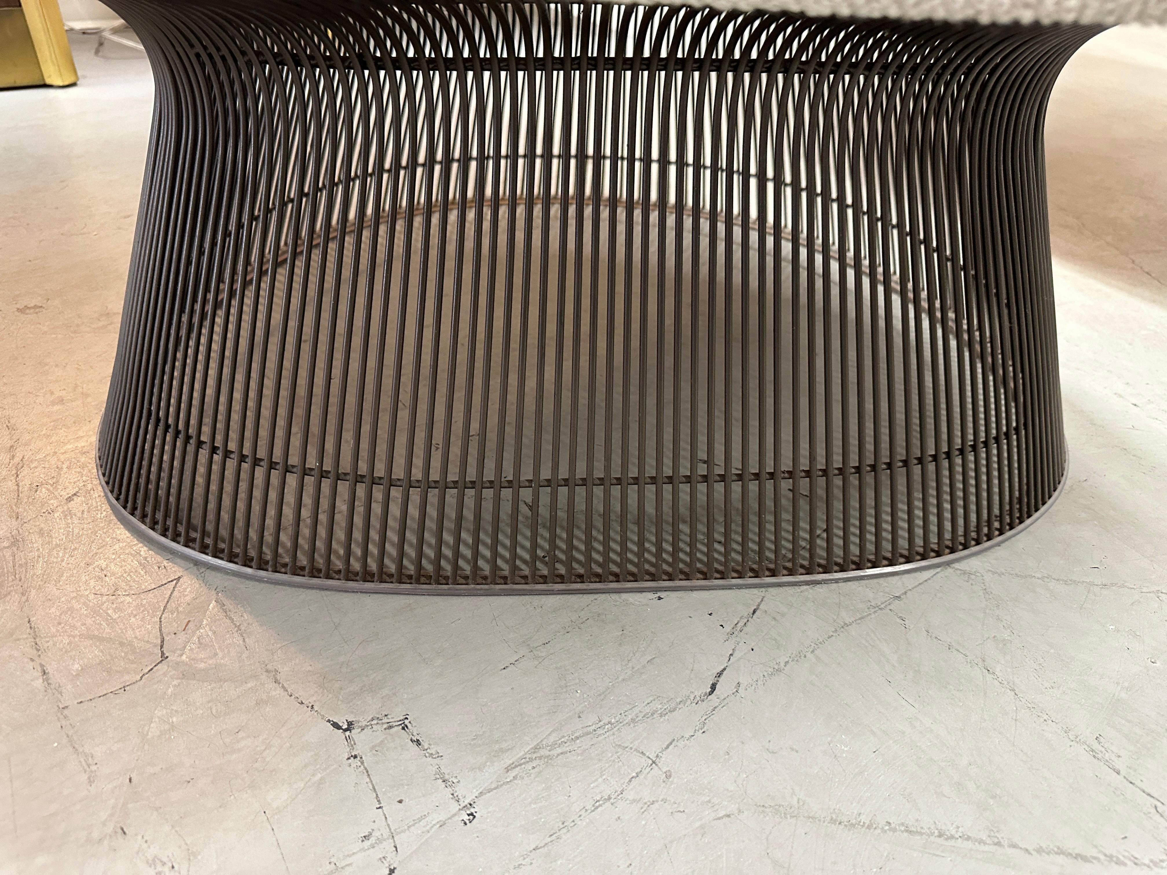 Warren Platner for Knoll big Easy Lounge Chair with Bronze Finish For Sale 2