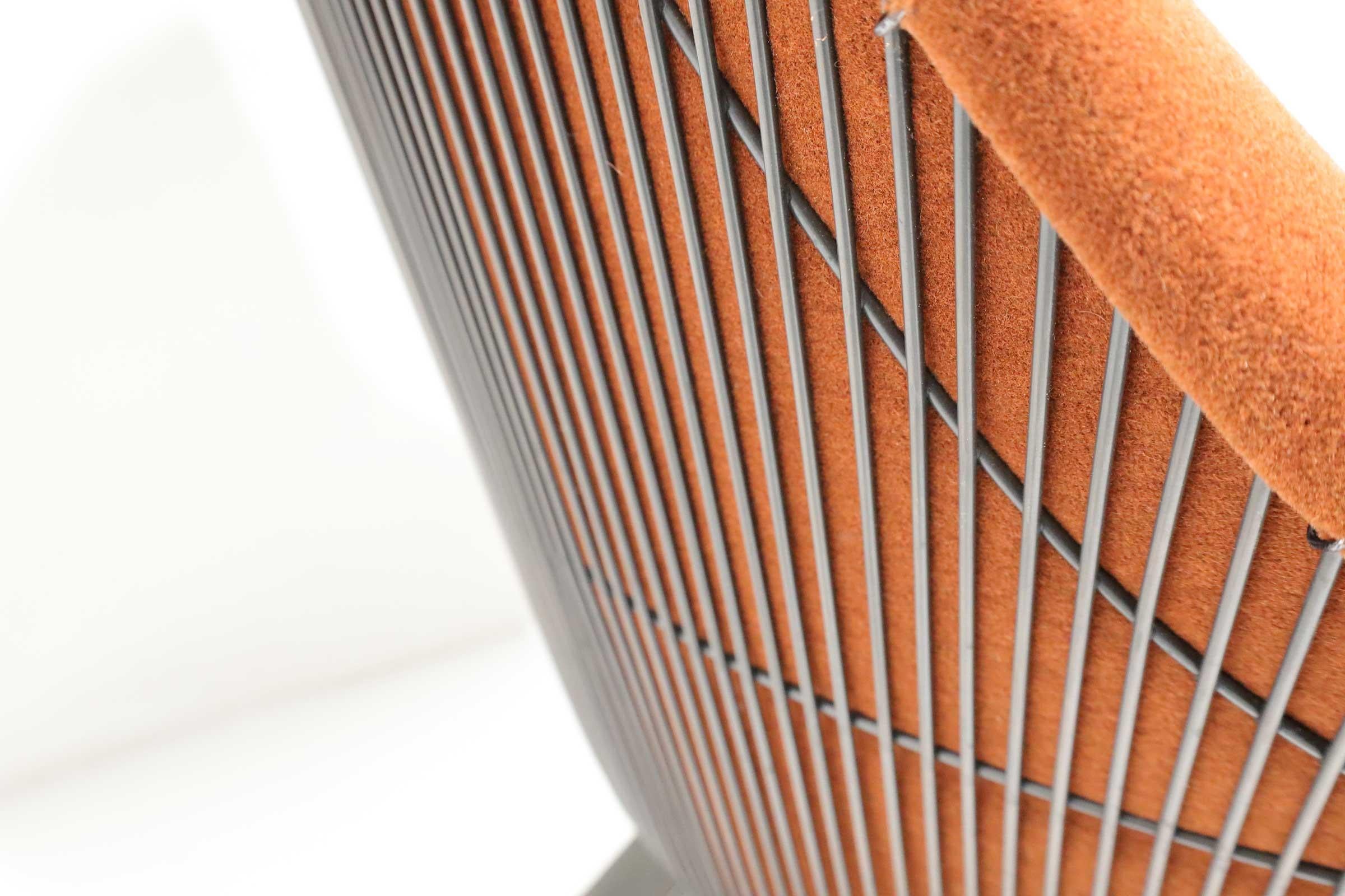 Warren Platner per Knoll Sedia facile e ottomana in bronzo in alpaca in vendita 1