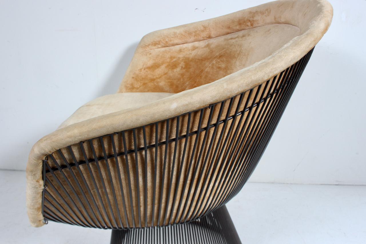 Warren Platner for Knoll Bronze Finish Lounge Chair, 1960's For Sale 4