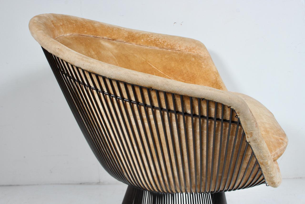Warren Platner for Knoll Bronze Finish Lounge Chair, 1960's For Sale 2