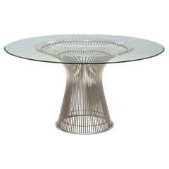 Warren Platner for Knoll Center Table in Glass and Steel