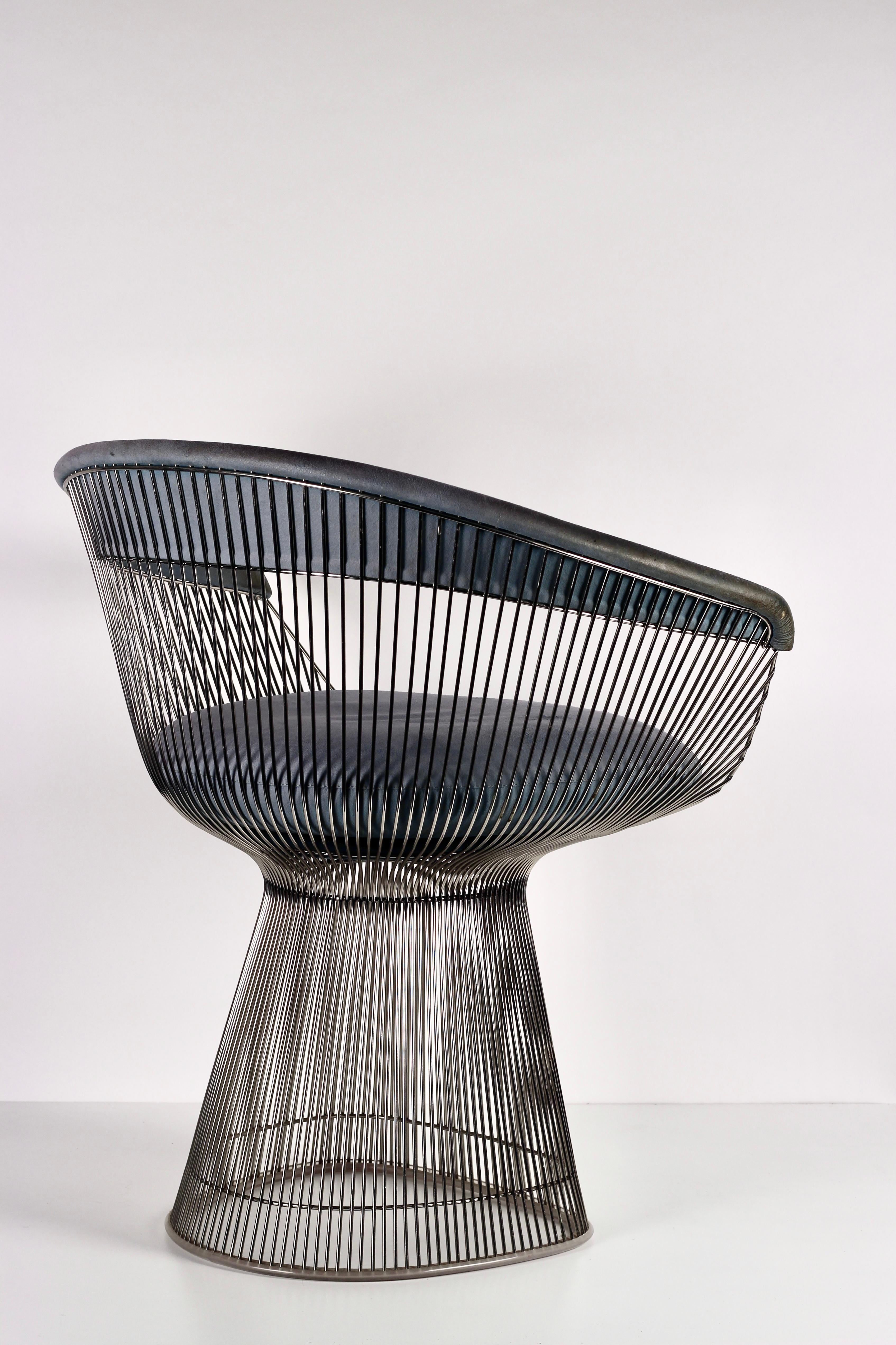 Warren Platner studied at Cornell University, graduating in 1941 with a degree in architecture. He went on to work with legendary architects Raymond Loewy, Eero Saarinen, and I. M. Pei before opening his own architecture practice. Platner made