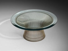 Warren Platner for Knoll Coffee Table in Steel and Glass