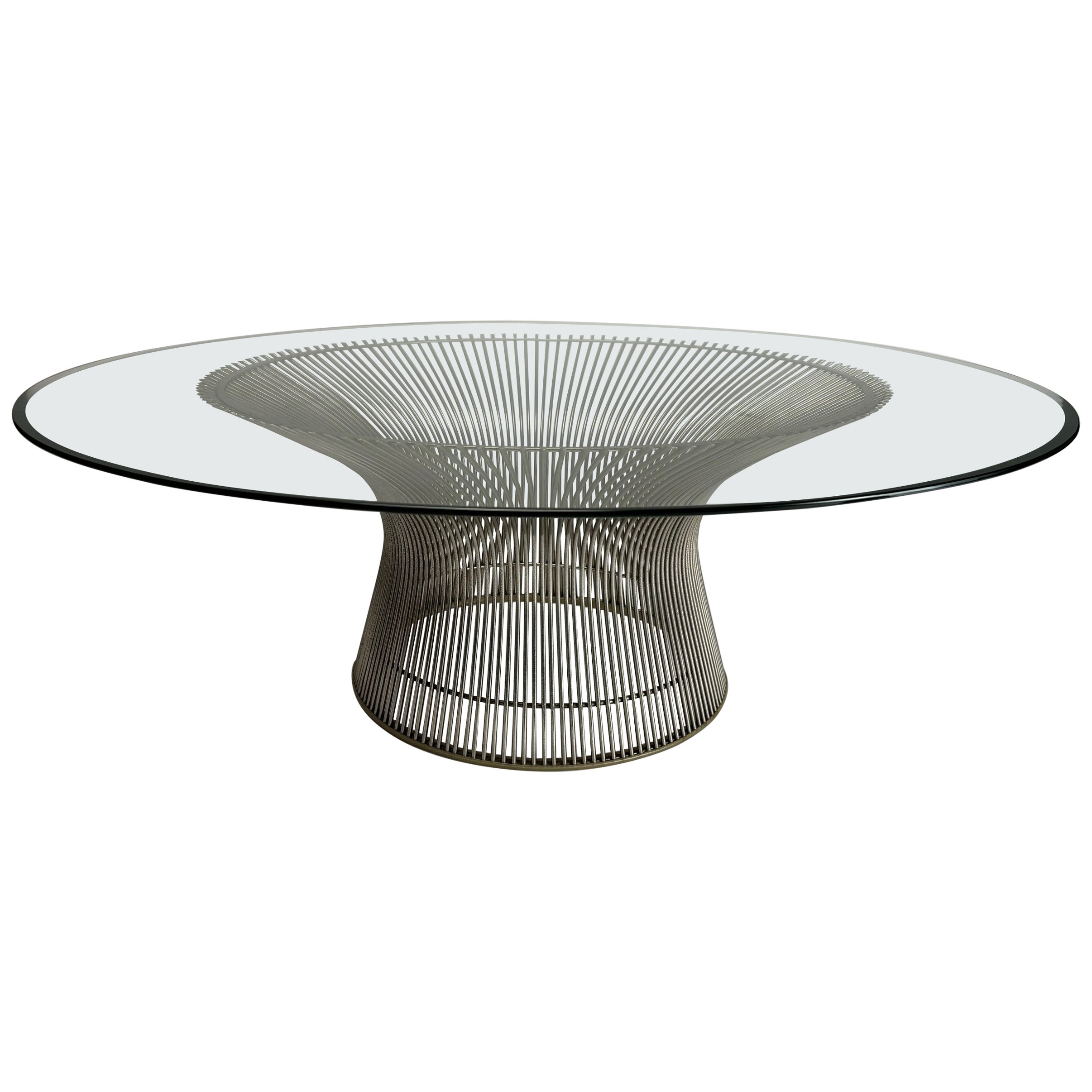 Warren Platner for Knoll Coffee Table in Steel and Glass