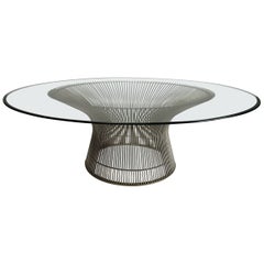 Warren Platner for Knoll Coffee Table in Steel and Glass