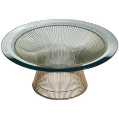 Warren Platner for Knoll Coffee Table in Steel and Glass