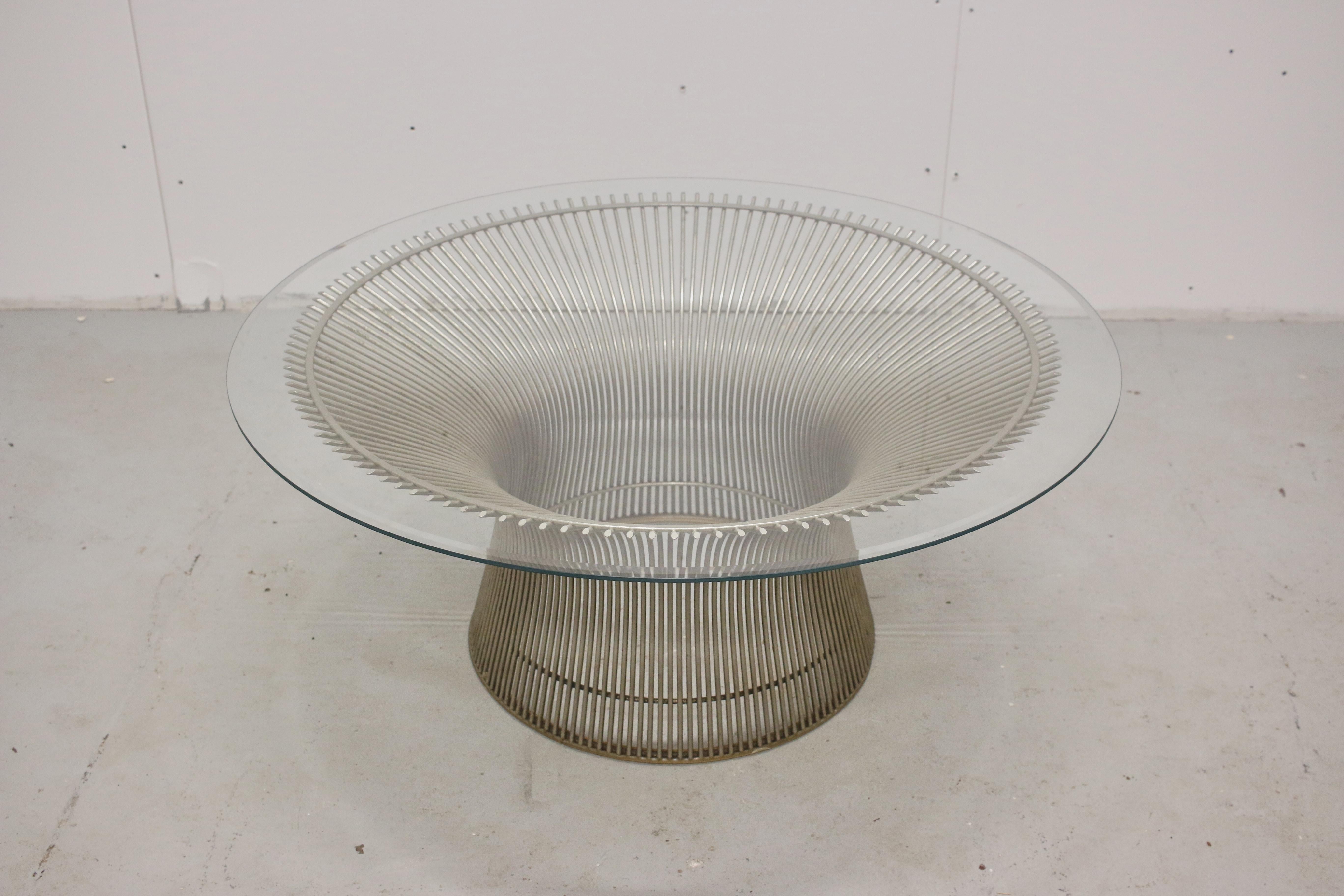 Mid-Century Modern Warren Platner for Knoll Coffee Table, USA, 1970s