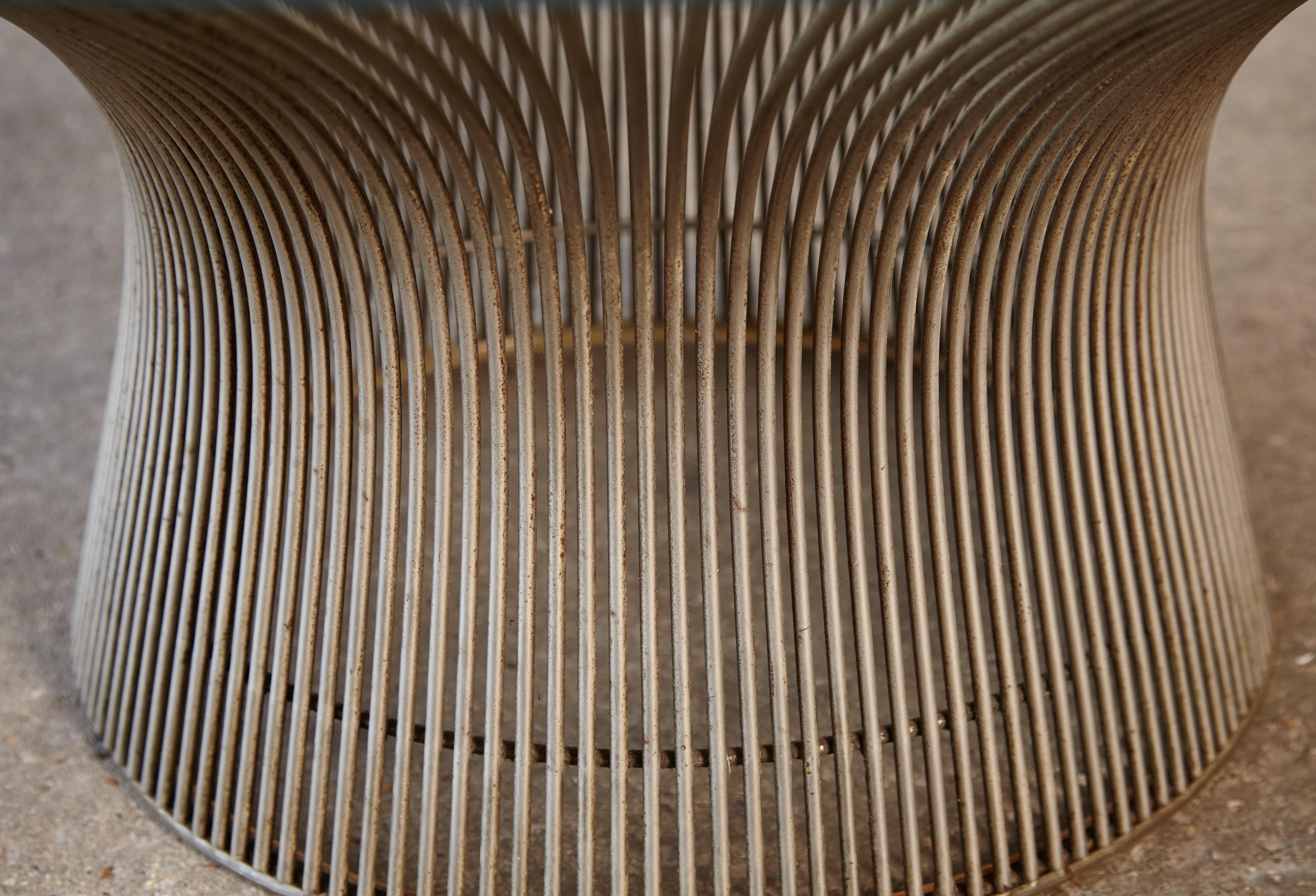 Steel Warren Platner for Knoll Coffee Table, USA, 1970s