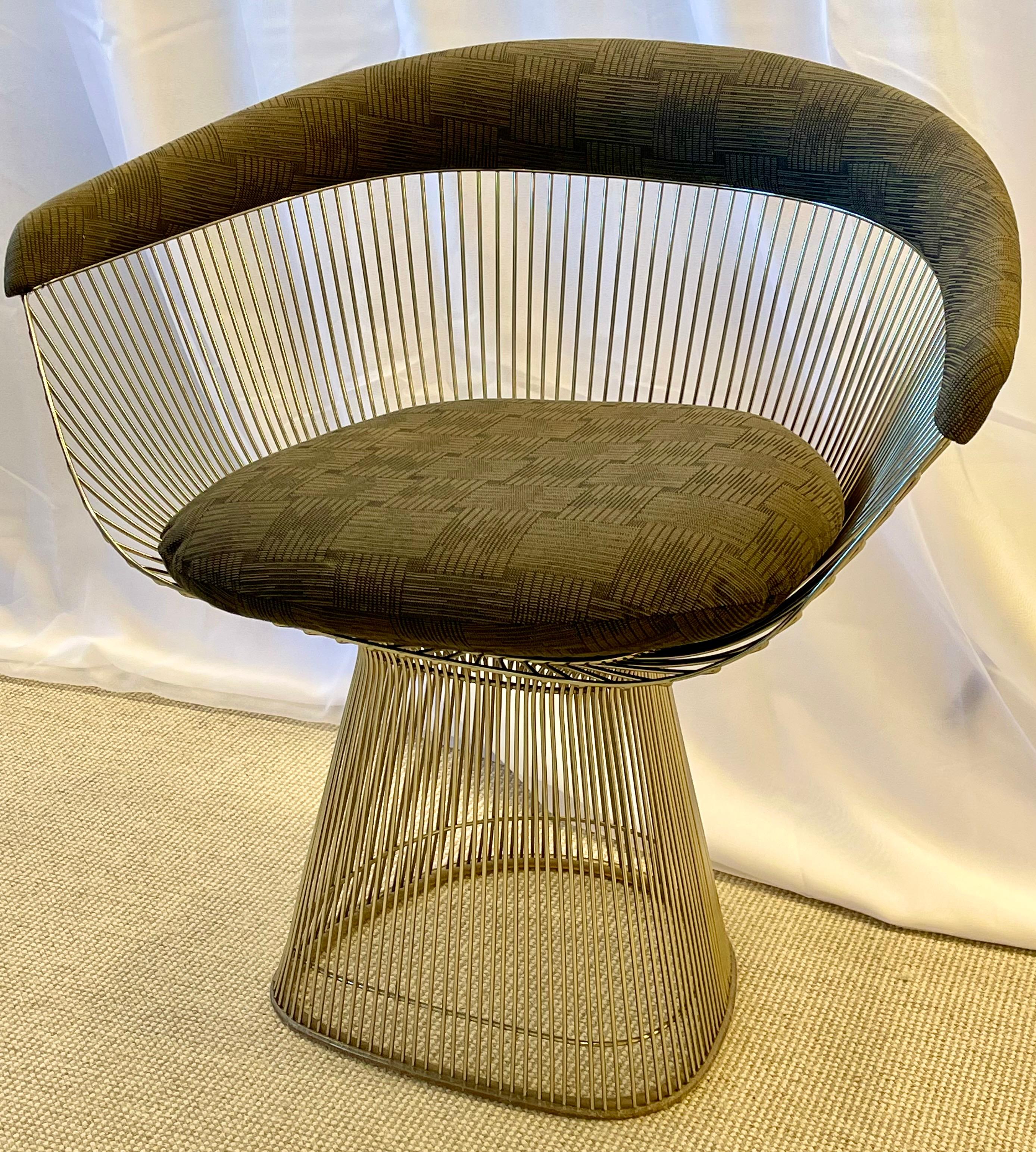 Warren Platner for Knoll Dining Table & Two Chairs, Vintage Signed 1