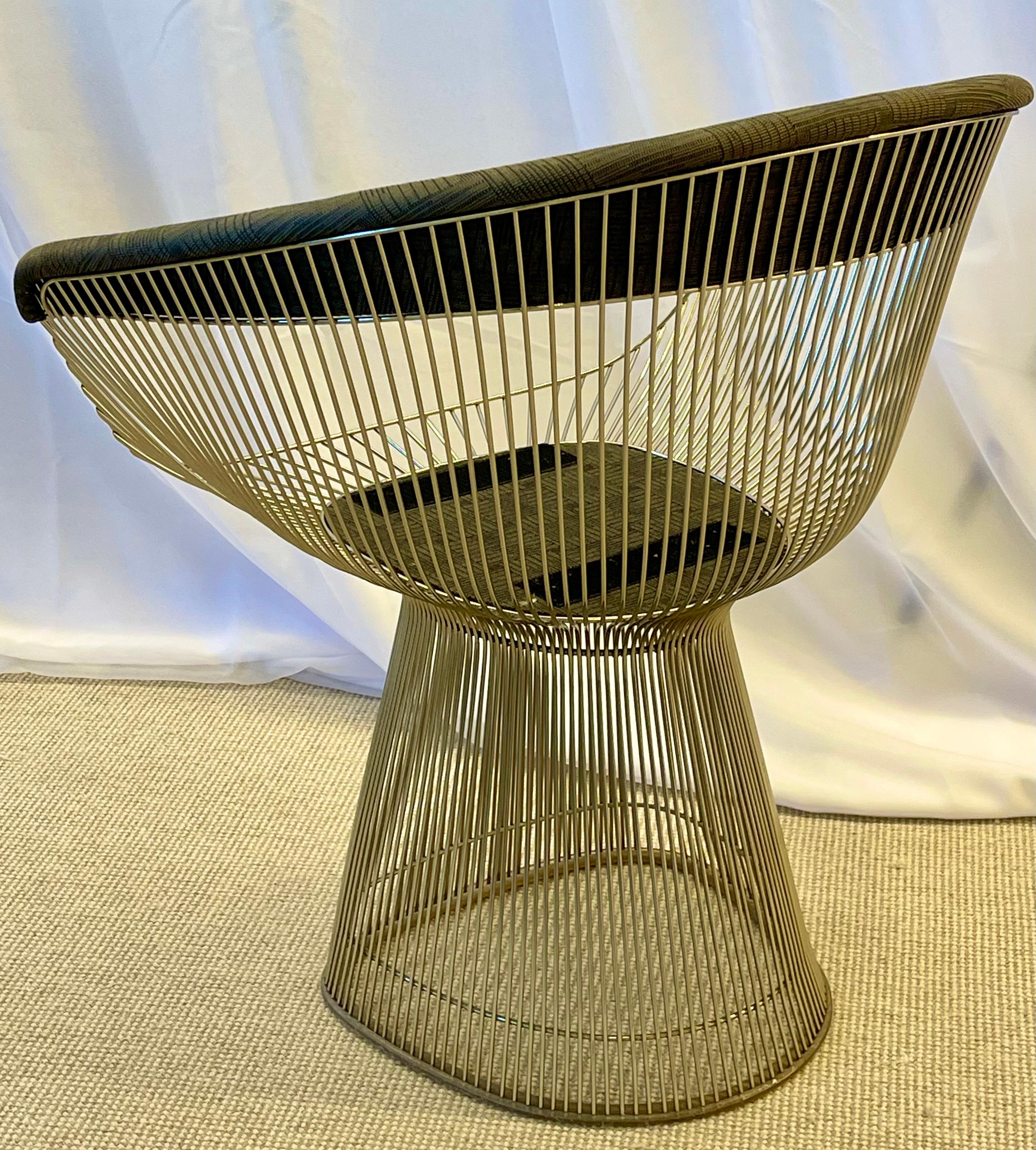 Warren Platner for Knoll Dining Table & Two Chairs, Vintage Signed 2