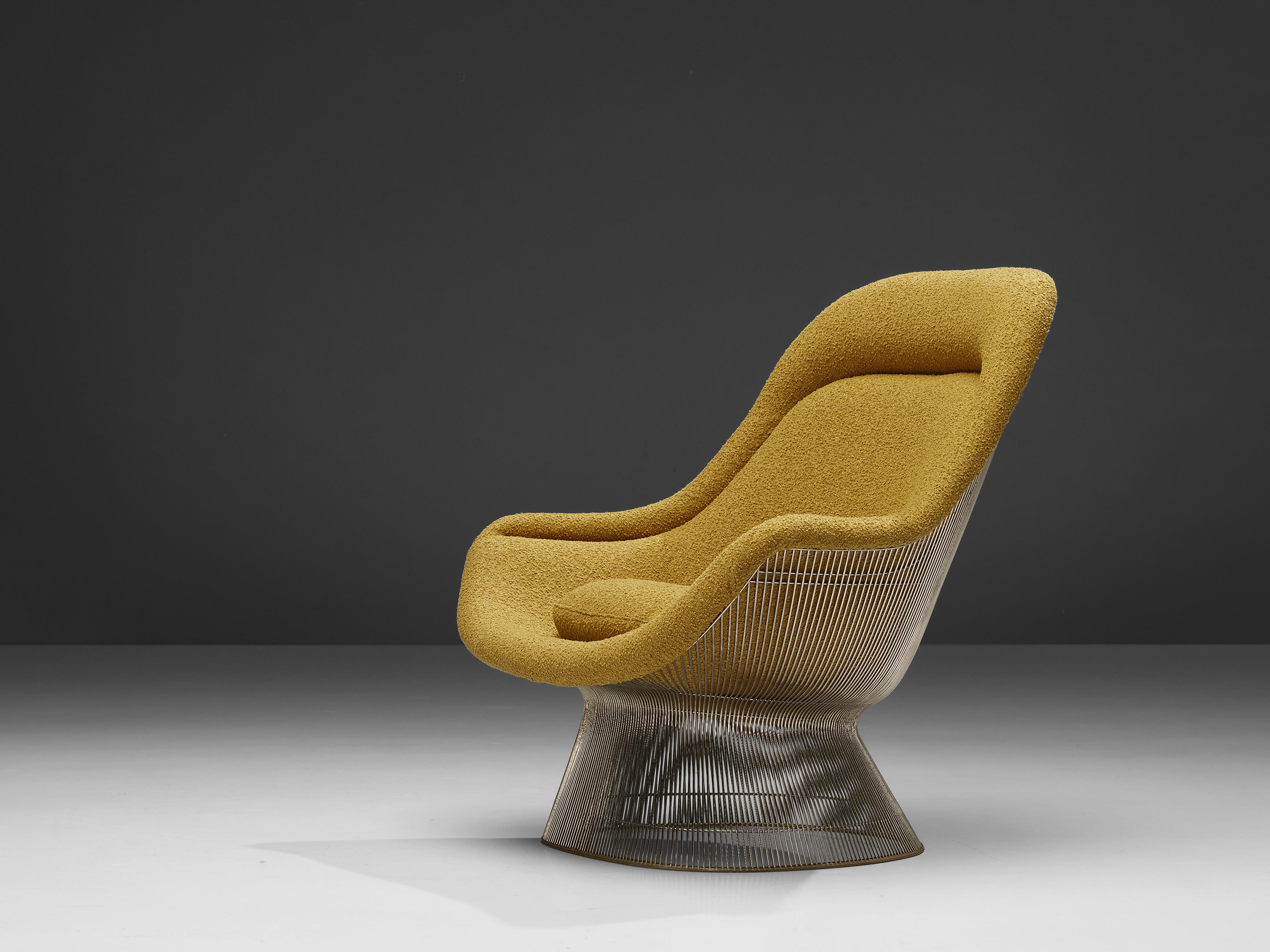 Warren Platner para Knoll, butaca y otomana, modelo 