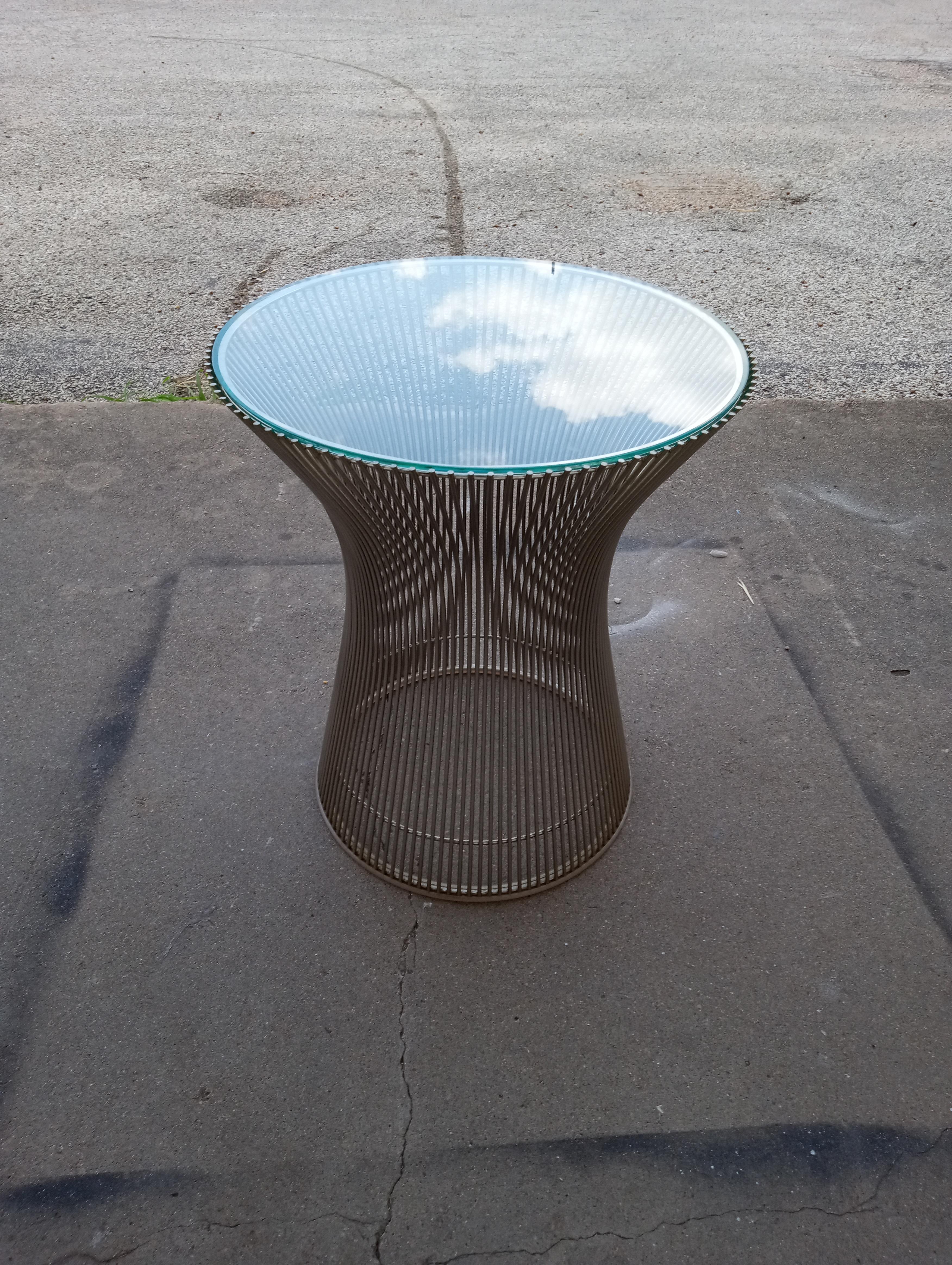 Warren Platner for Knoll Furniture Side Table In Good Condition In Pasadena, TX