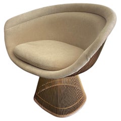 Warren Platner for Knoll Gold Wire Lounge Chair