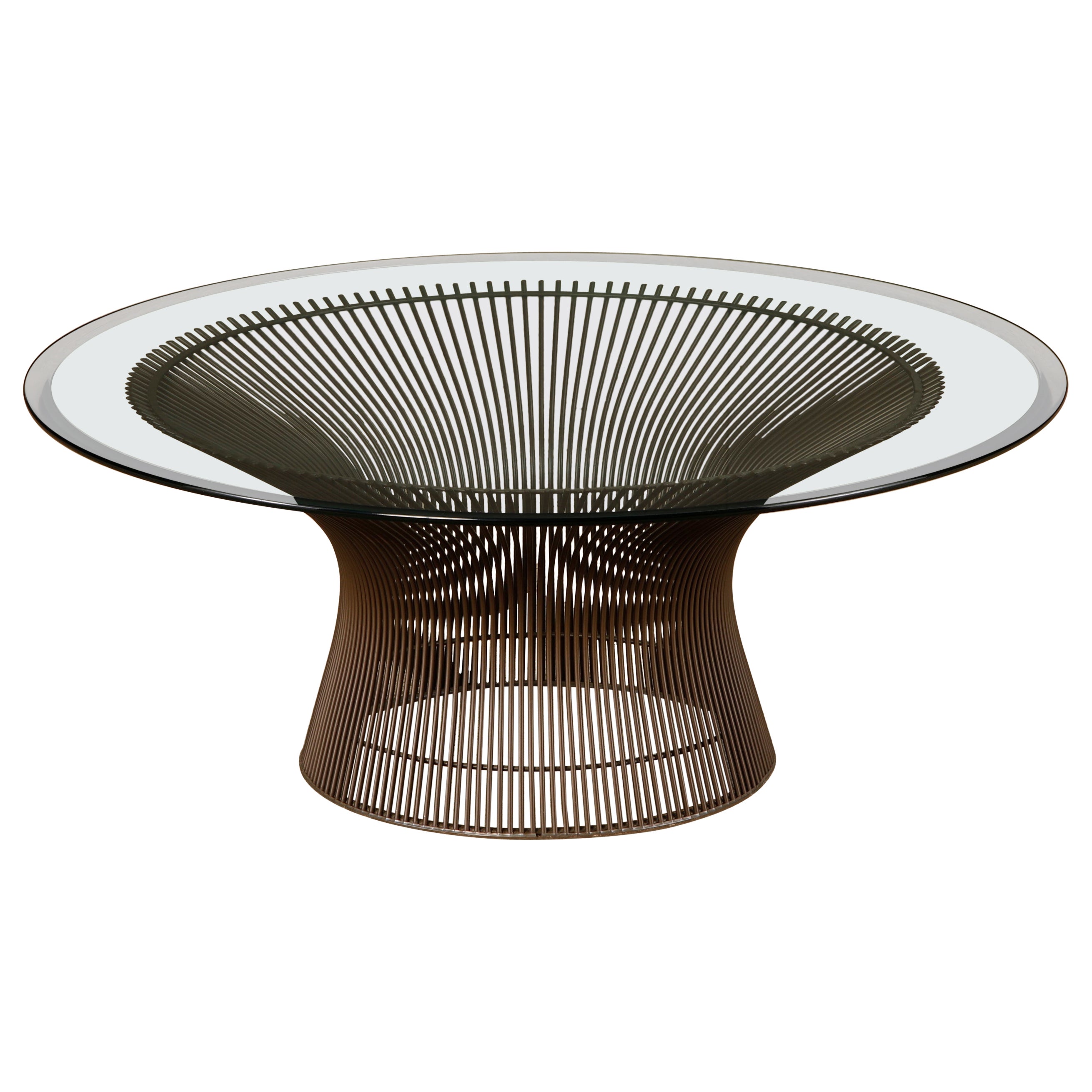 Warren Platner for Knoll International Bronze Coffee Table, circa 1970s in vendita