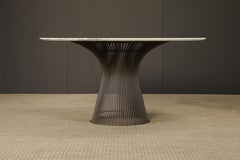 Warren Platner for Knoll International Bronze Wire & Marble Dining Table, 1970s