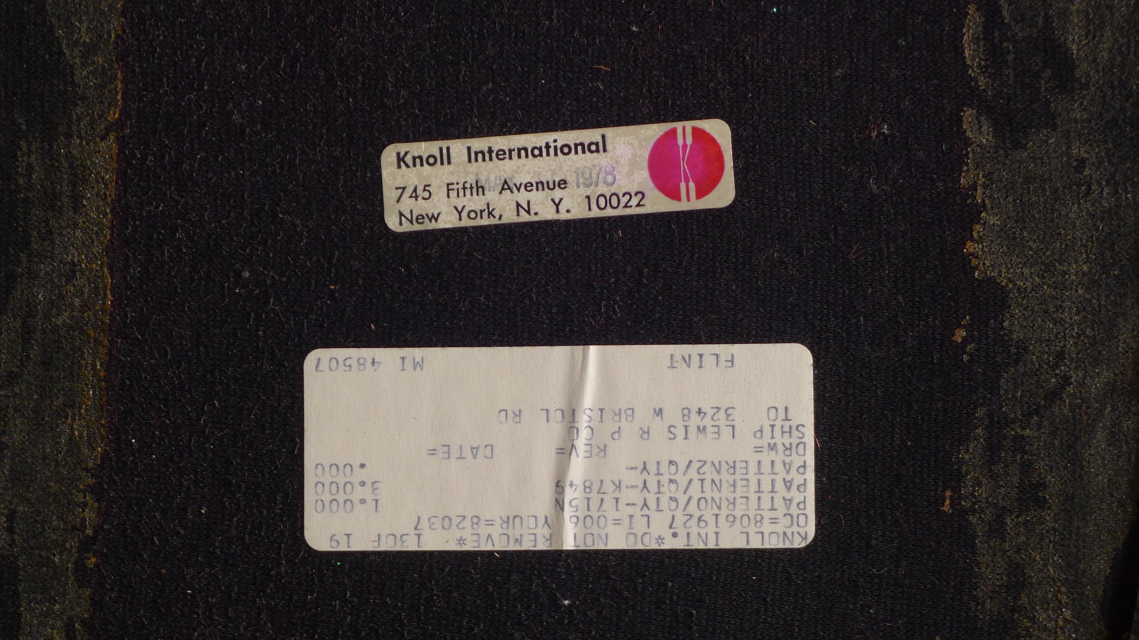 Mid-Century Modern Warren Platner for Knoll International Pair of Armchairs with Original Labels