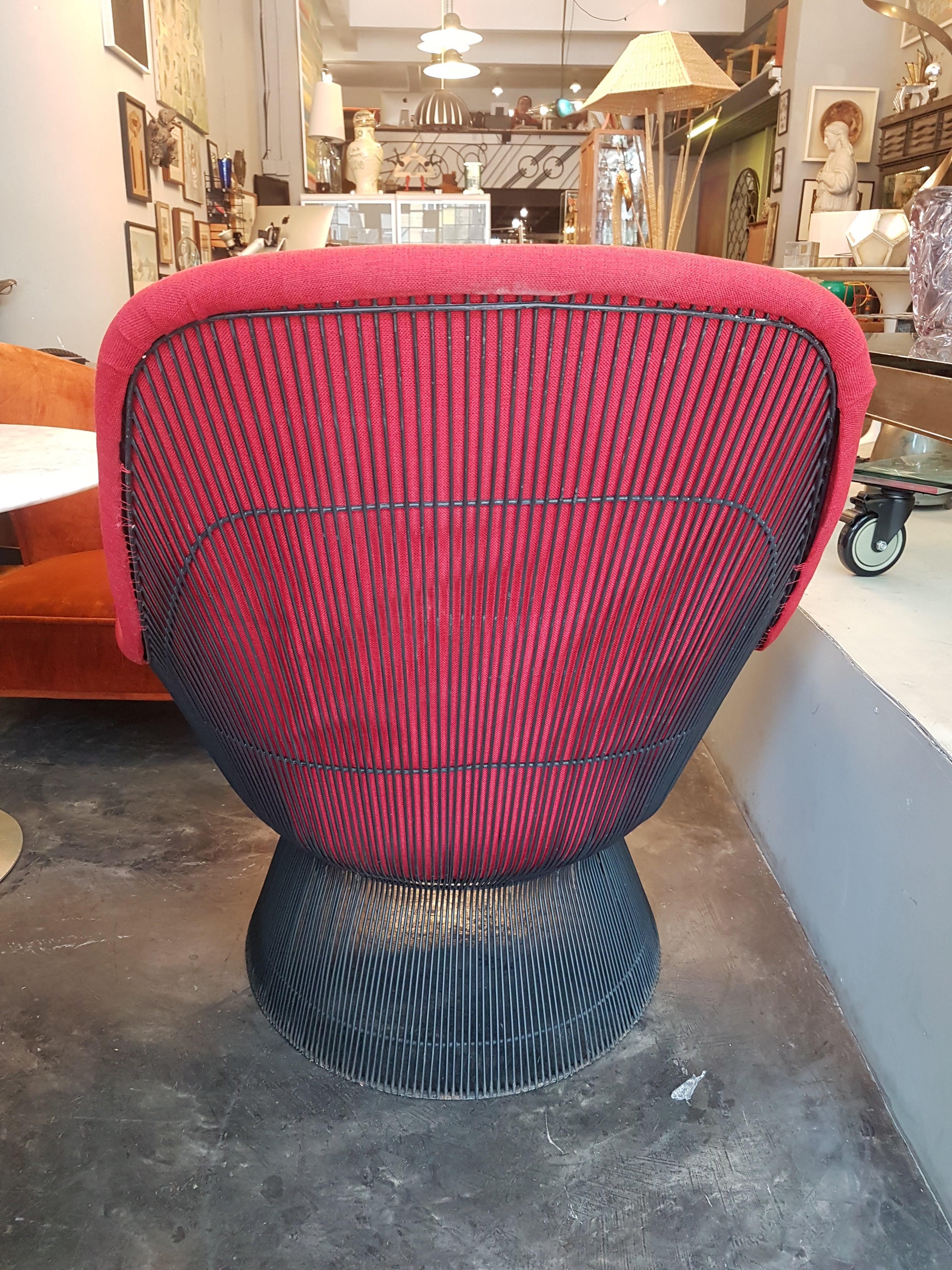 Warren Platner Attributed Steel Lounge Chair In Good Condition In Mexico City, MX