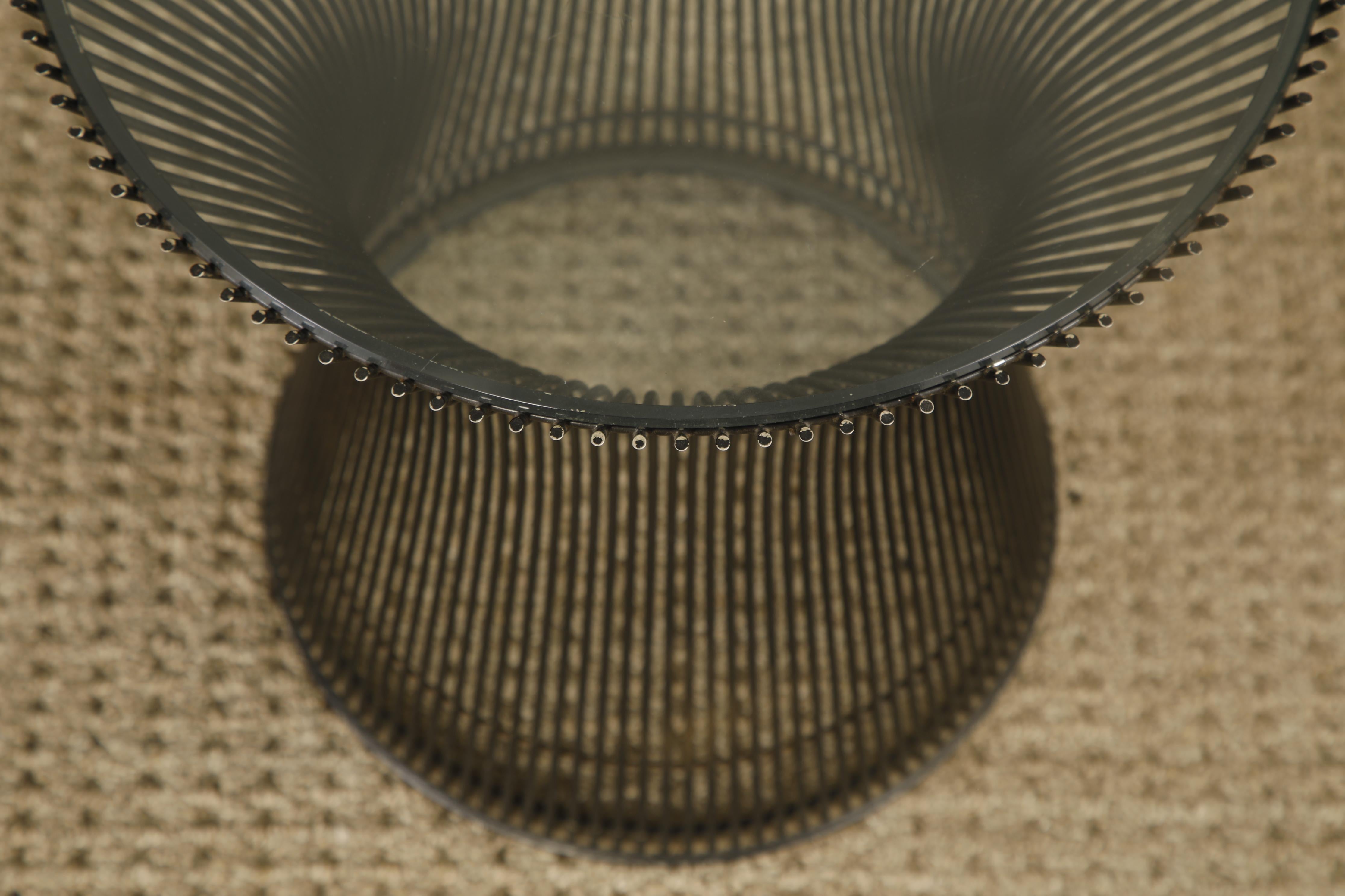 Warren Platner für Knoll International Draht-Beistelltisch, um 1970er Jahre im Angebot 6