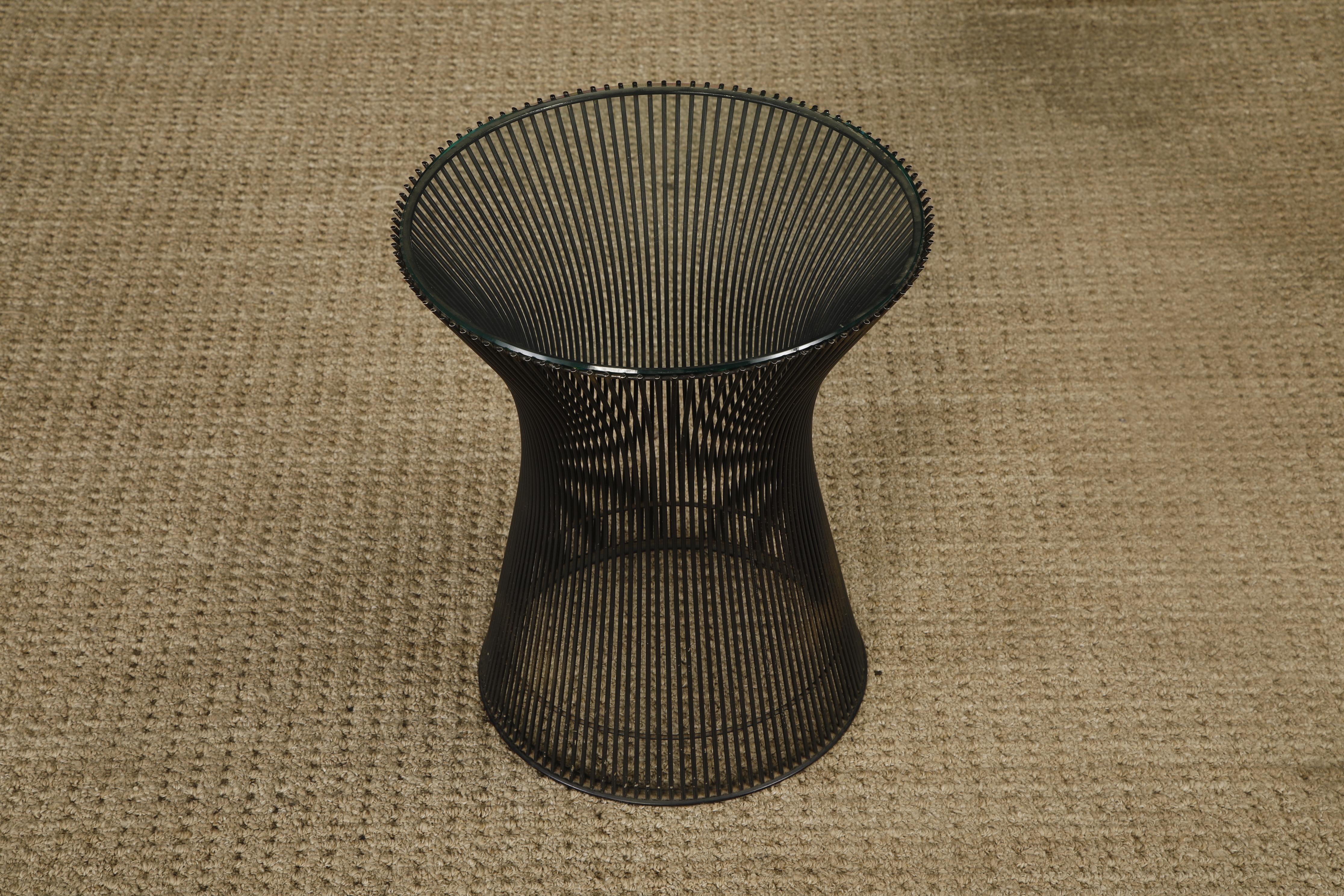Warren Platner für Knoll International Draht-Beistelltisch, um 1970er Jahre im Zustand „Gut“ im Angebot in Los Angeles, CA