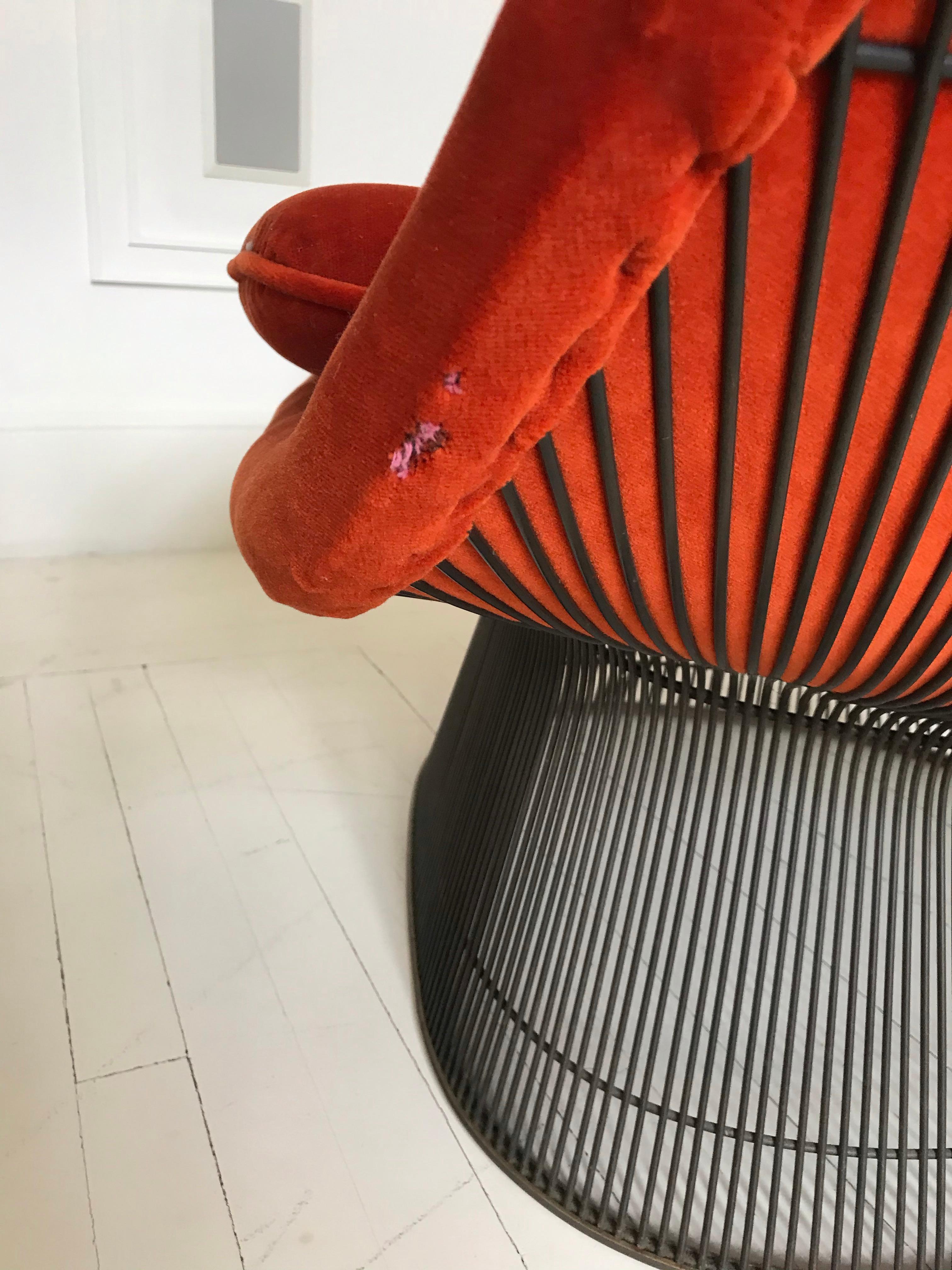 Warren Platner for Knoll Lounge Chair In Good Condition For Sale In New York, NY