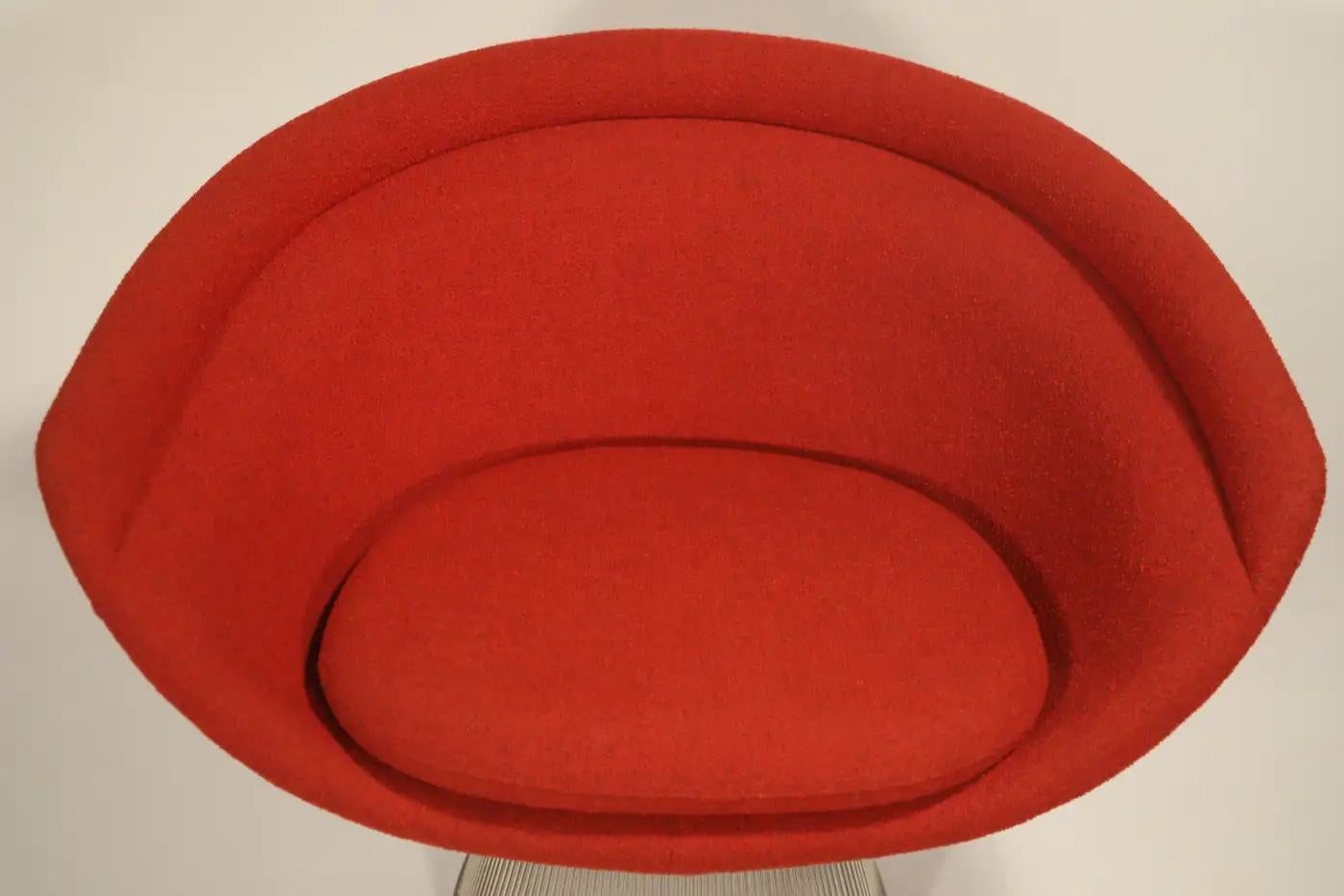Warren Platner für Knoll Lounge Chairs aus Knoll Wool Boucle, paarweise erhältlich im Angebot 5