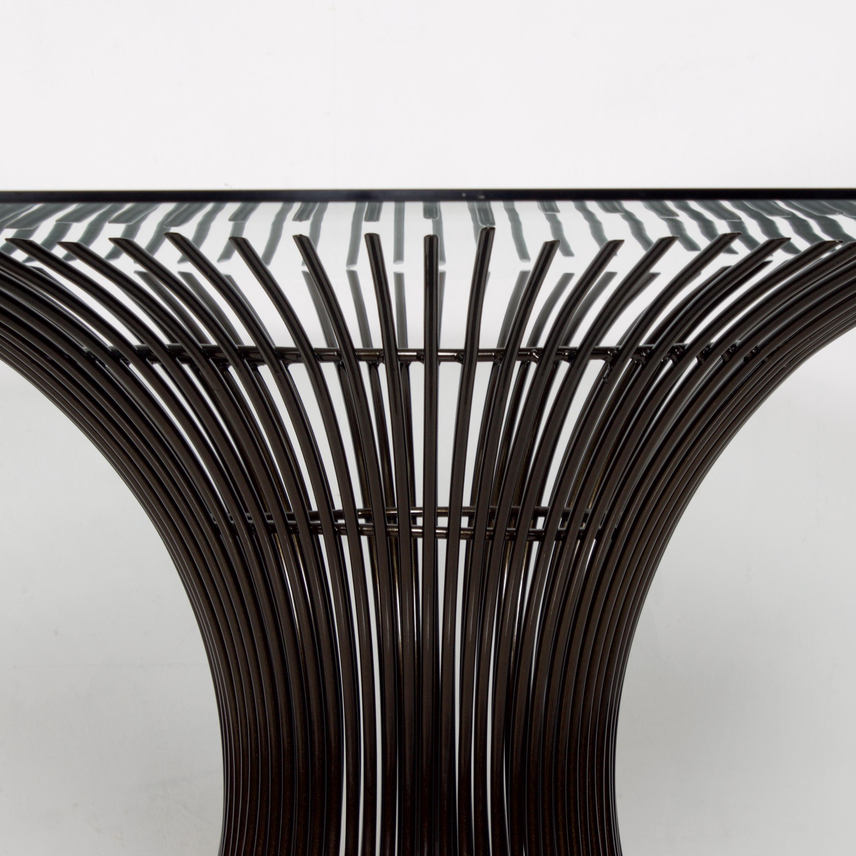 Mid-20th Century Warren Platner Metallic Bronze Marble Dining Table 1960s Graceful Modern Knoll