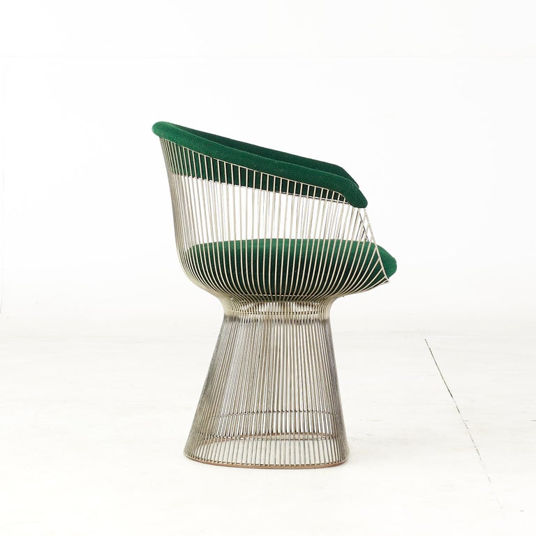 Metal Warren Platner for Knoll Mid-Century Dining Chair For Sale