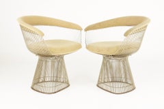 Warren Platner For Knoll Mid Century Dining Chairs, Set 2