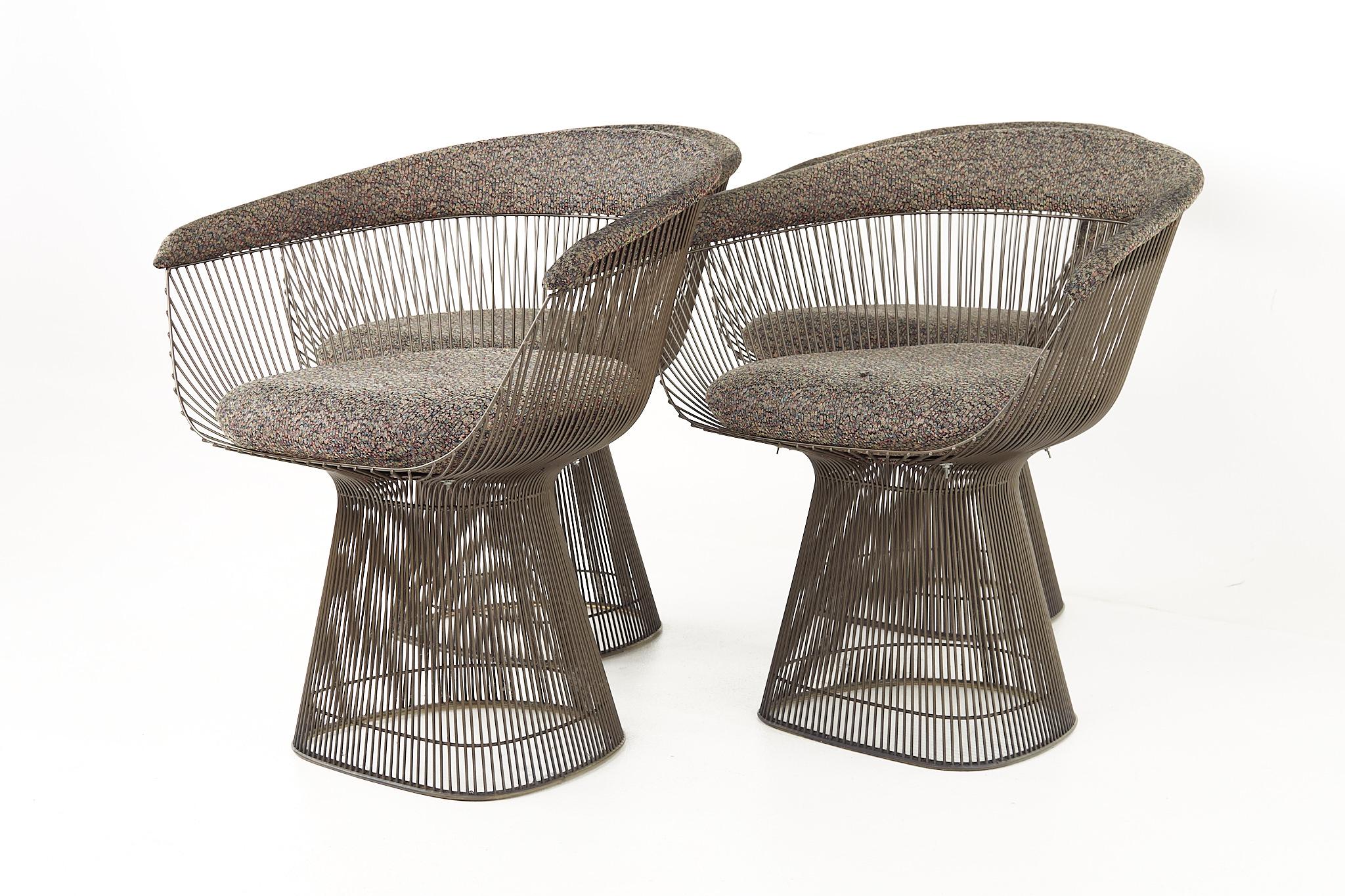 Mid-Century Modern Warren Platner for Knoll Mid Century Dining Chairs, Set of 4