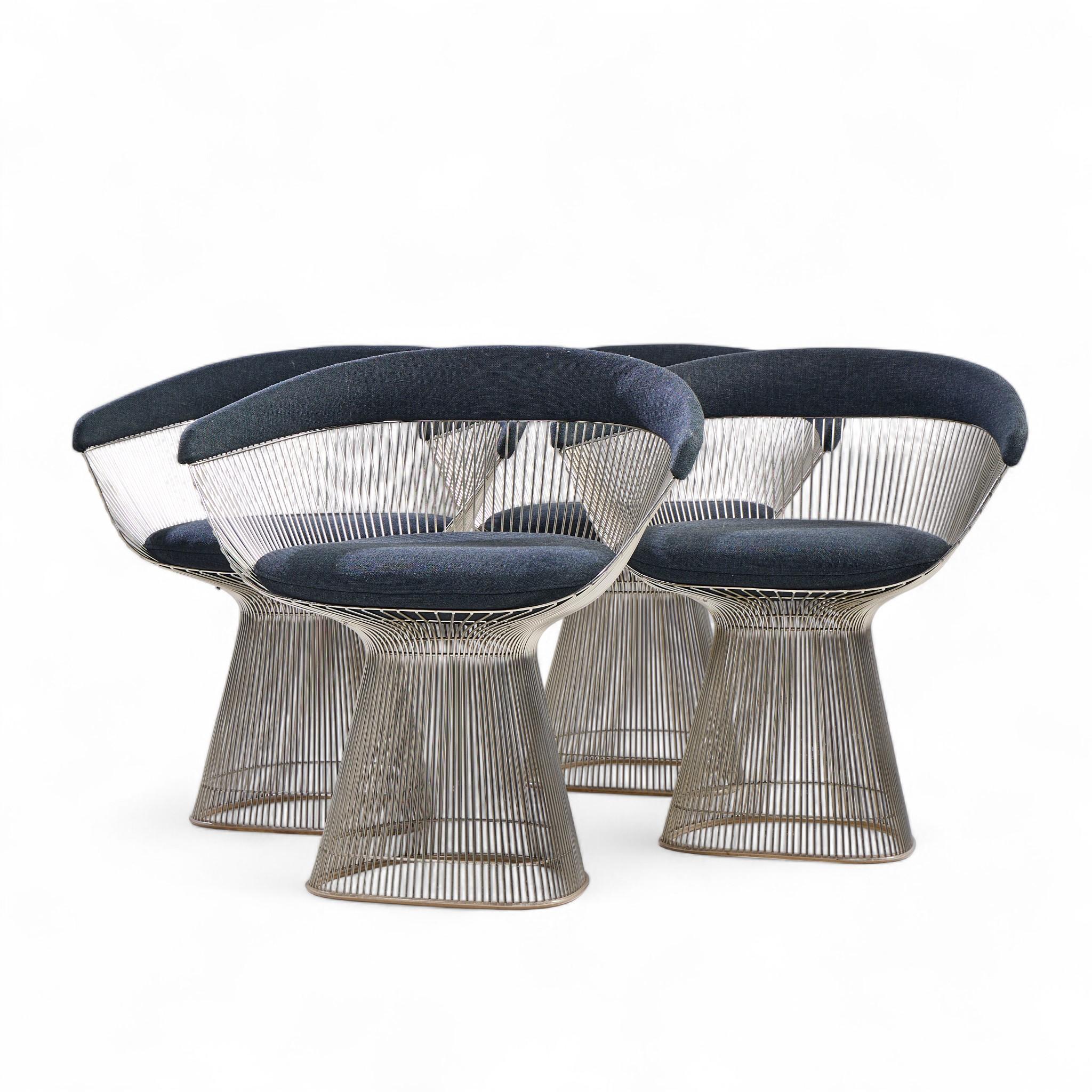 Mid-Century Modern Warren Platner for Knoll Mid Century Dining Chairs - Set of 4 en vente